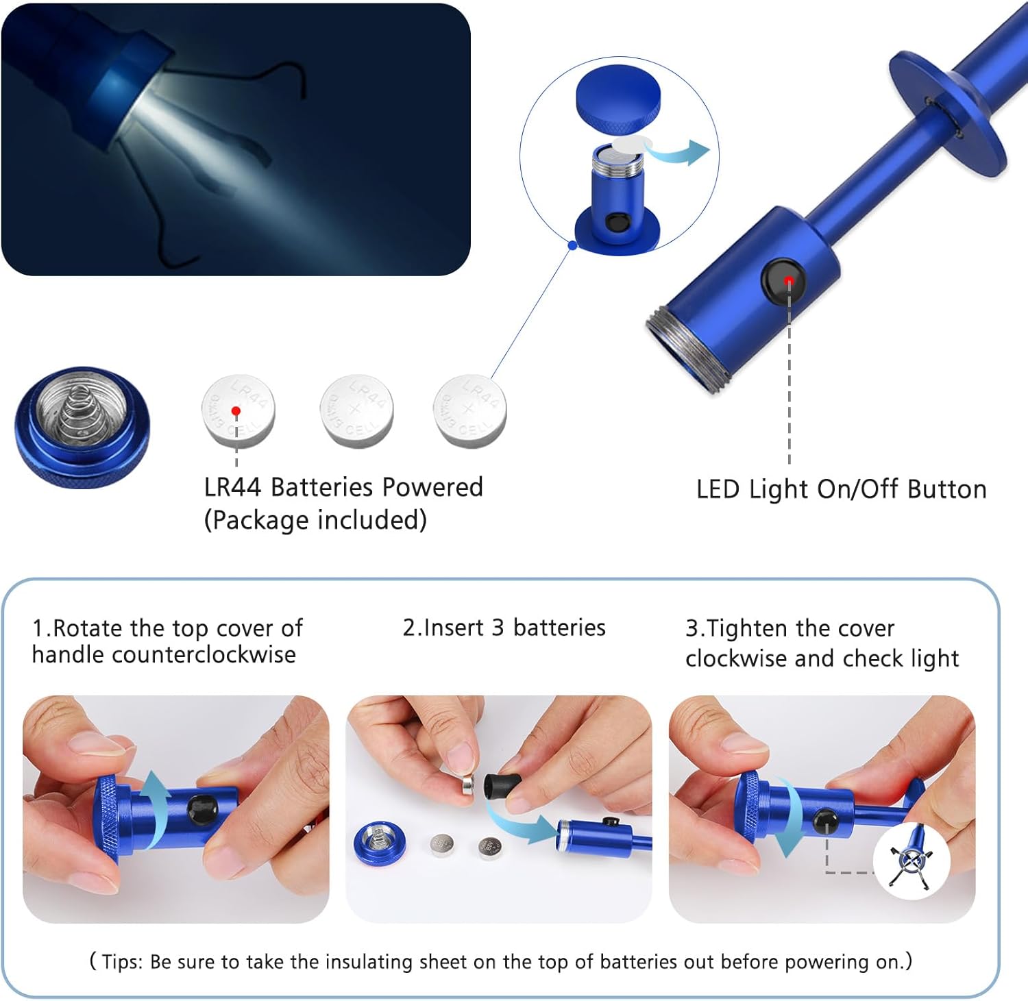 Housolution Grabber Tool with LED Lights 1