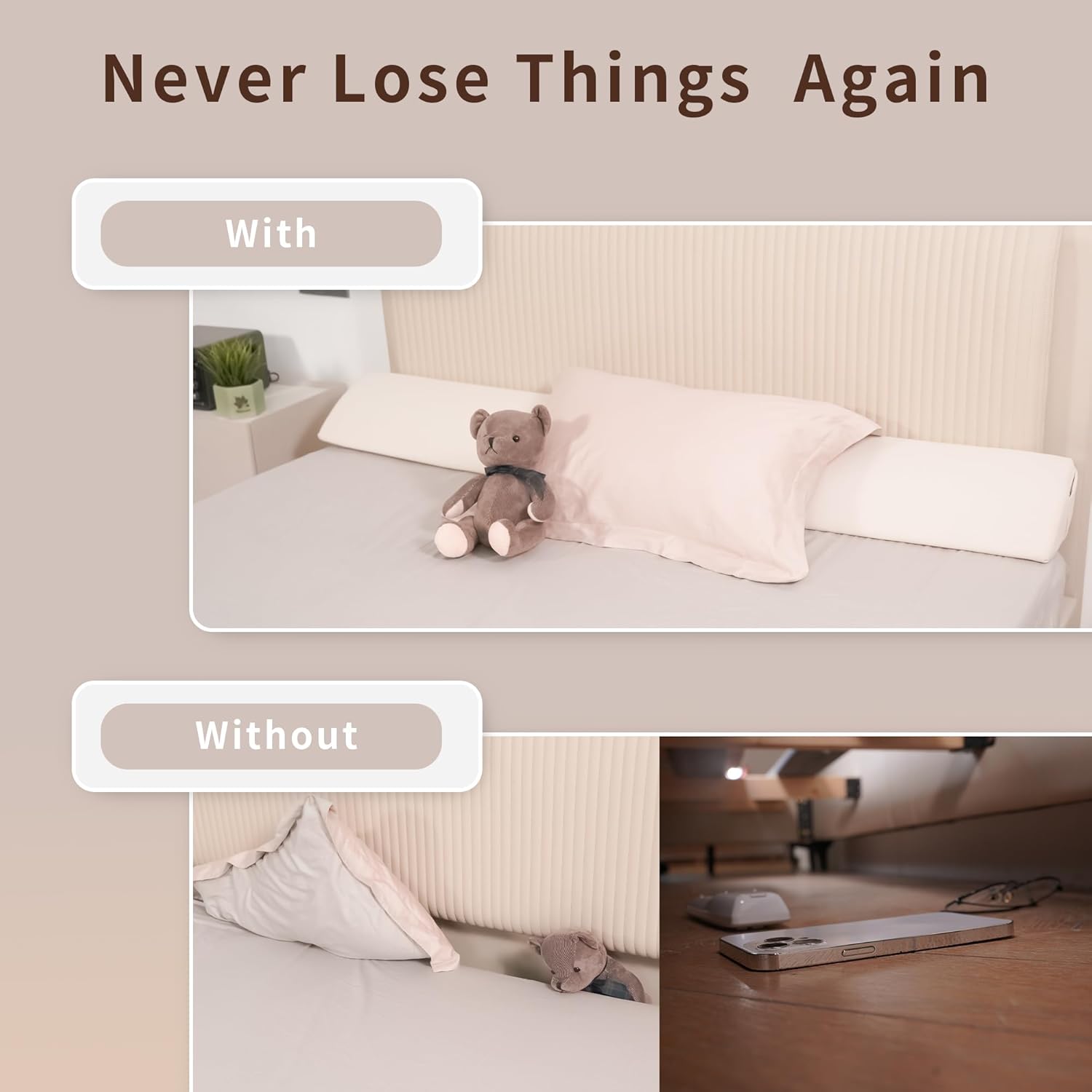 Aurako Triangular Bed Wedge Pillow for Head Foot and Side Support