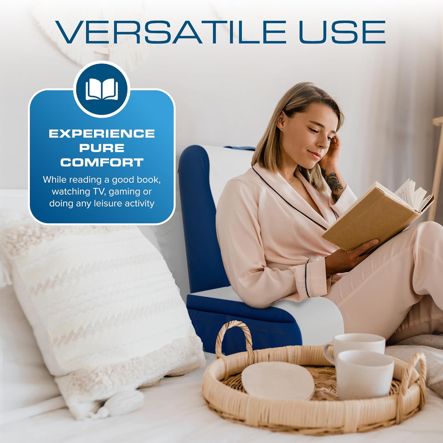 Kolbs Wedge Reading Pillow with Arm Rests