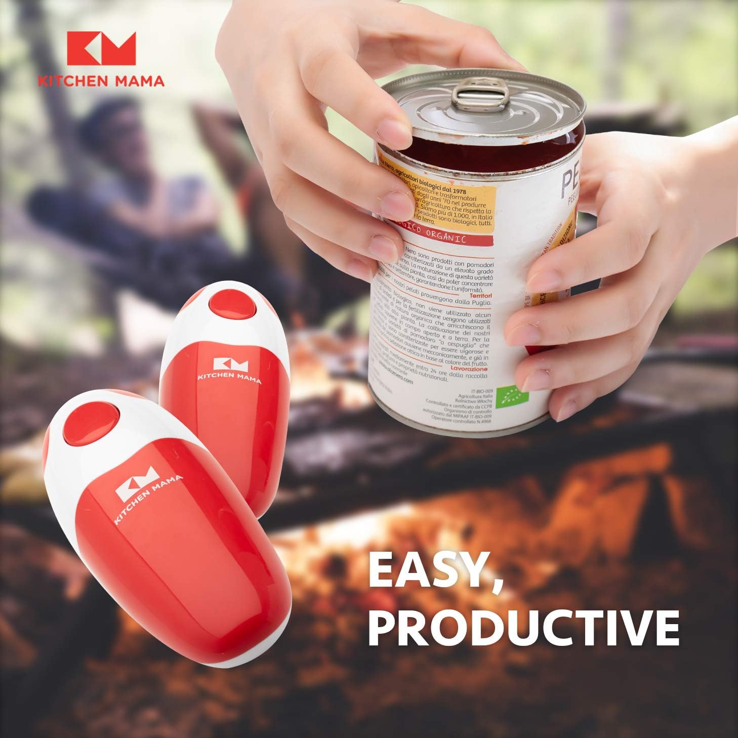 Kitchen Mama Auto Electric Can Opener - Red 1