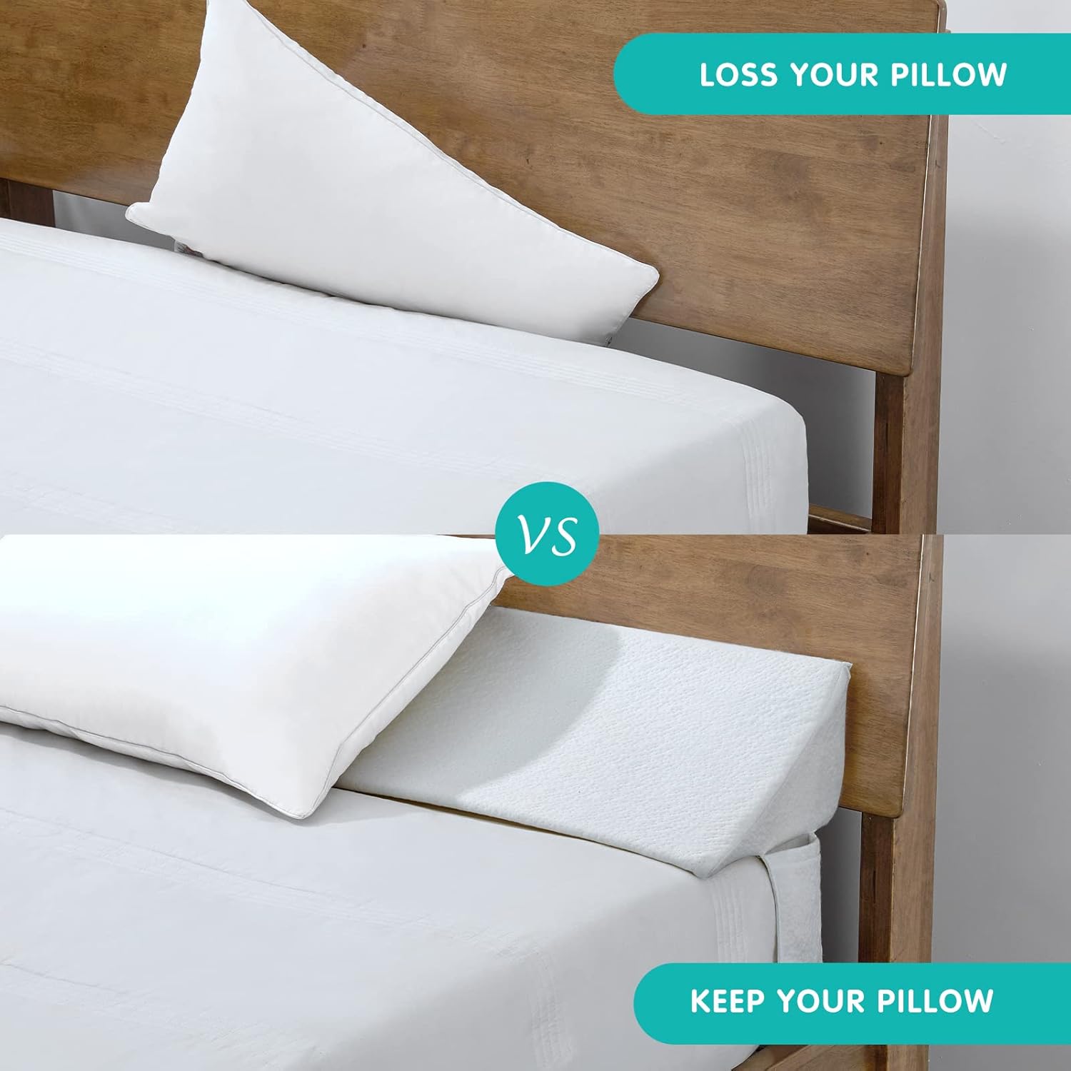 SLIGUY Gap Filler Pillow for Bed Headboard and Mattress