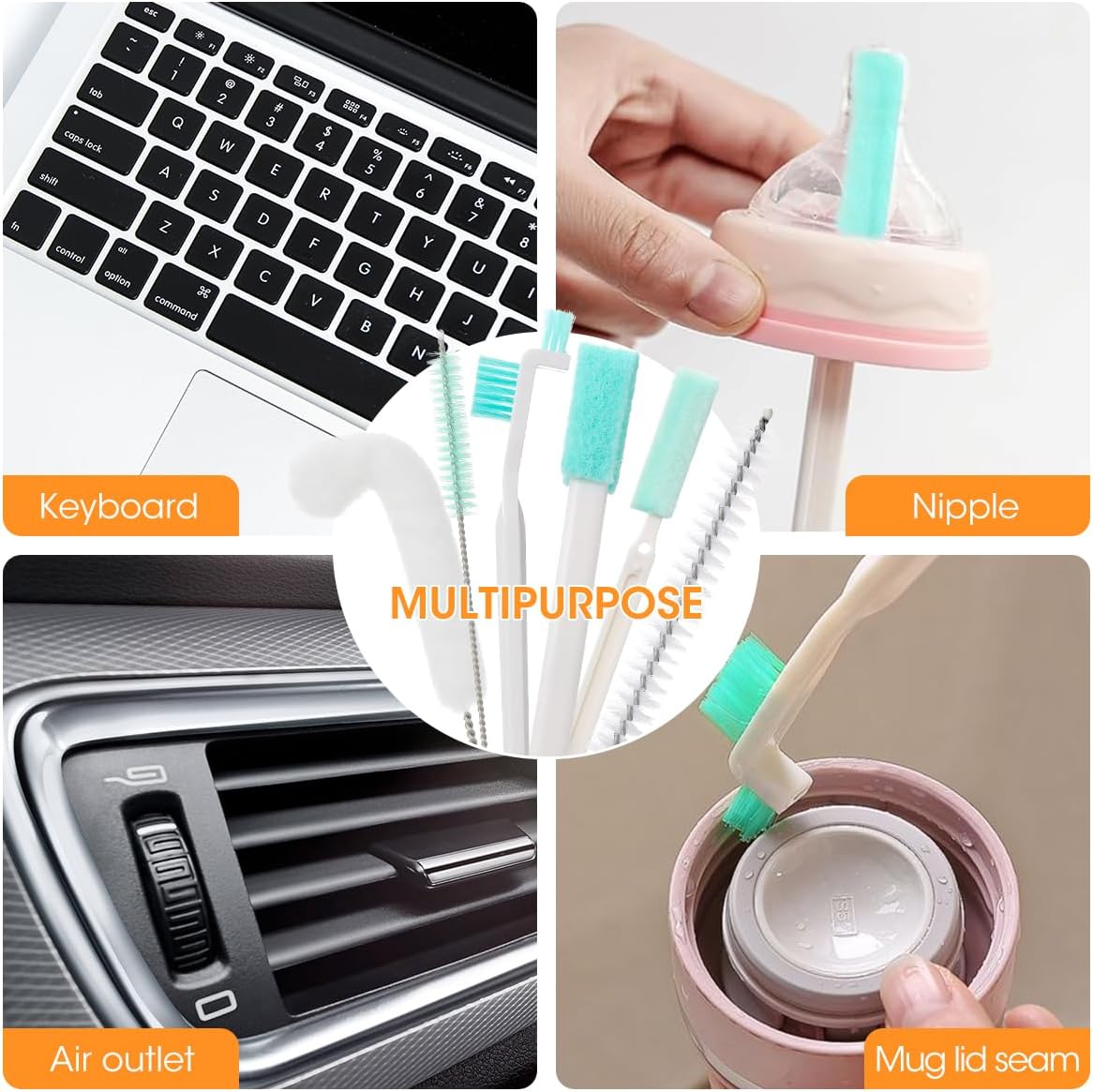 AIEVE Ice Machine Cleaner Brush Set 10 Pcs