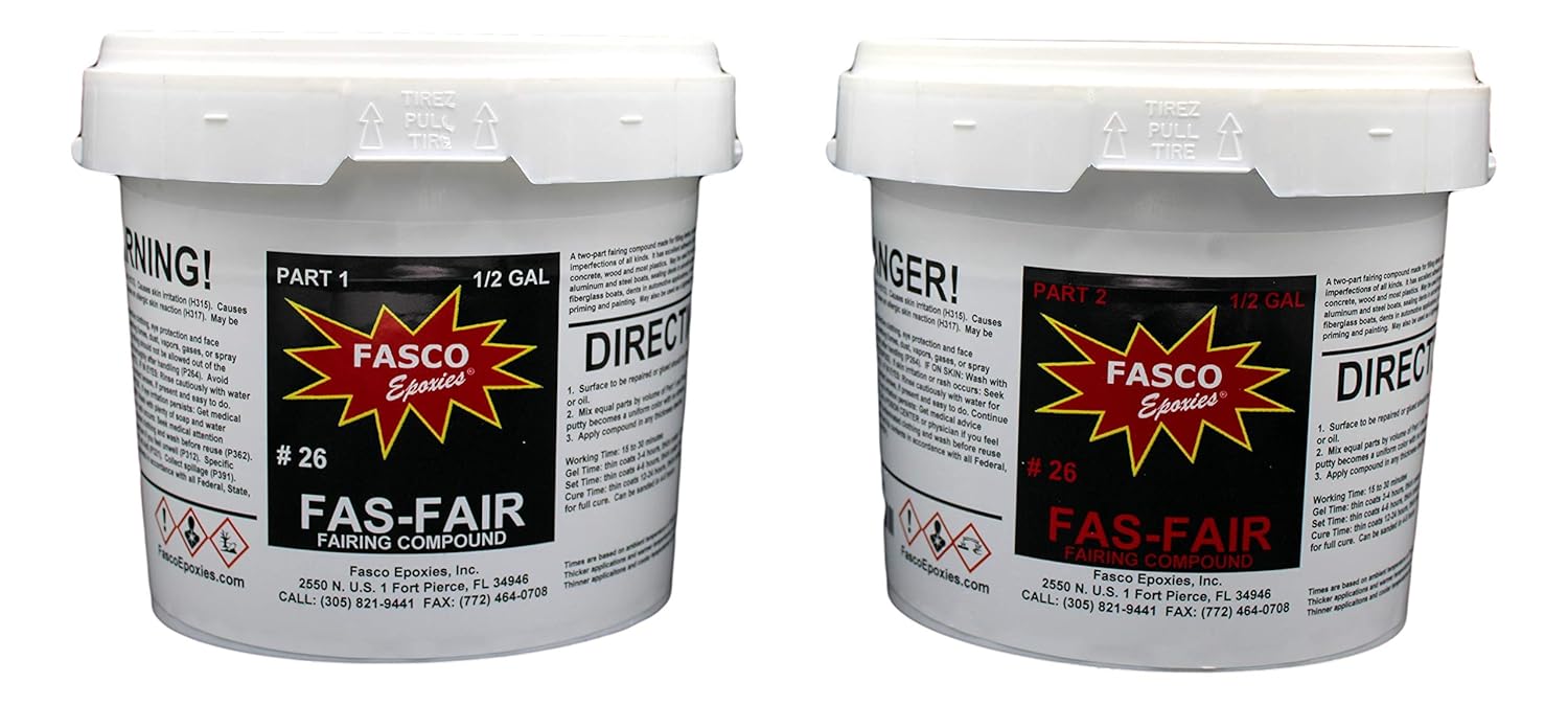 Fasco Epoxies Fas-Fair 26 Epoxy Fairing Compound Gallon Kit