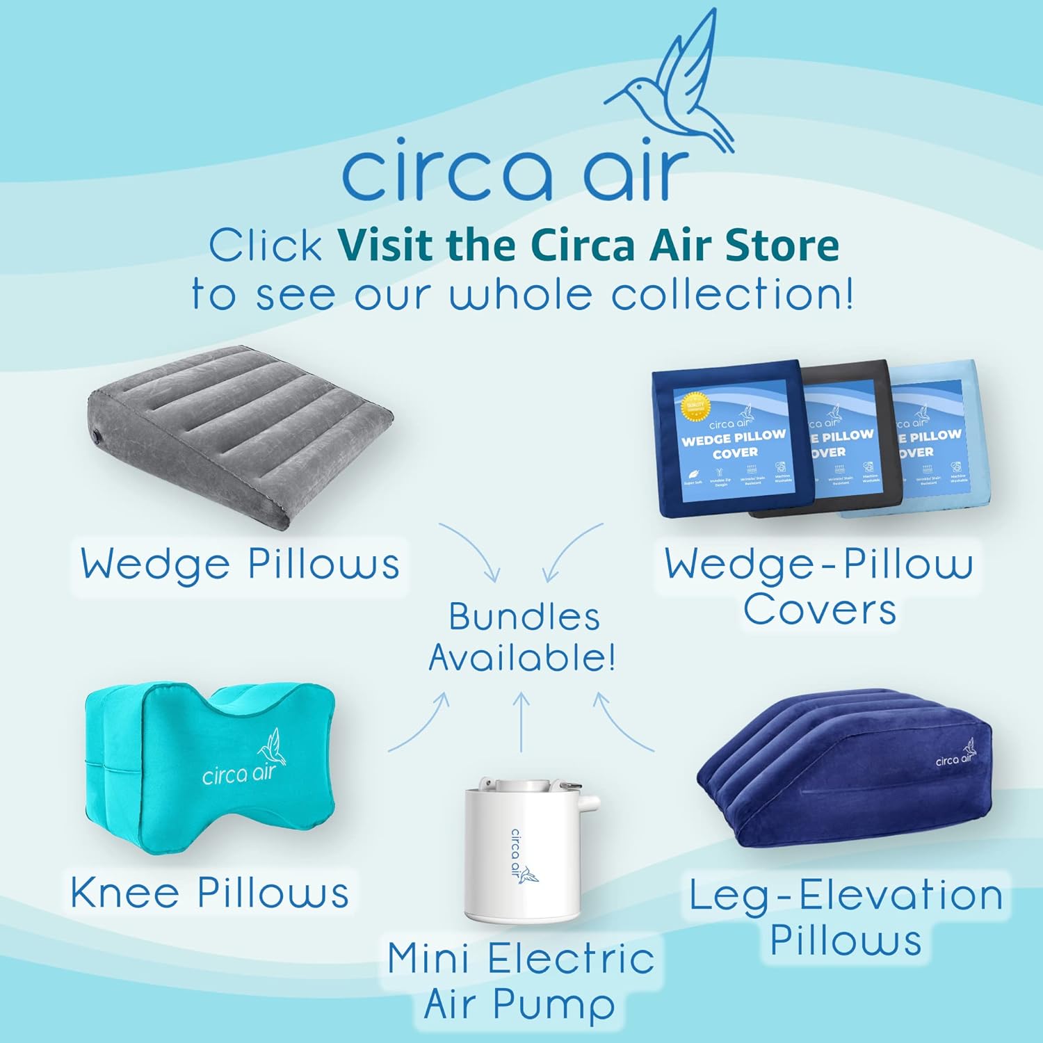 Circa Air Wedge Pillow Cover - Ultra Soft Microfiber Zippered 24x24x8
