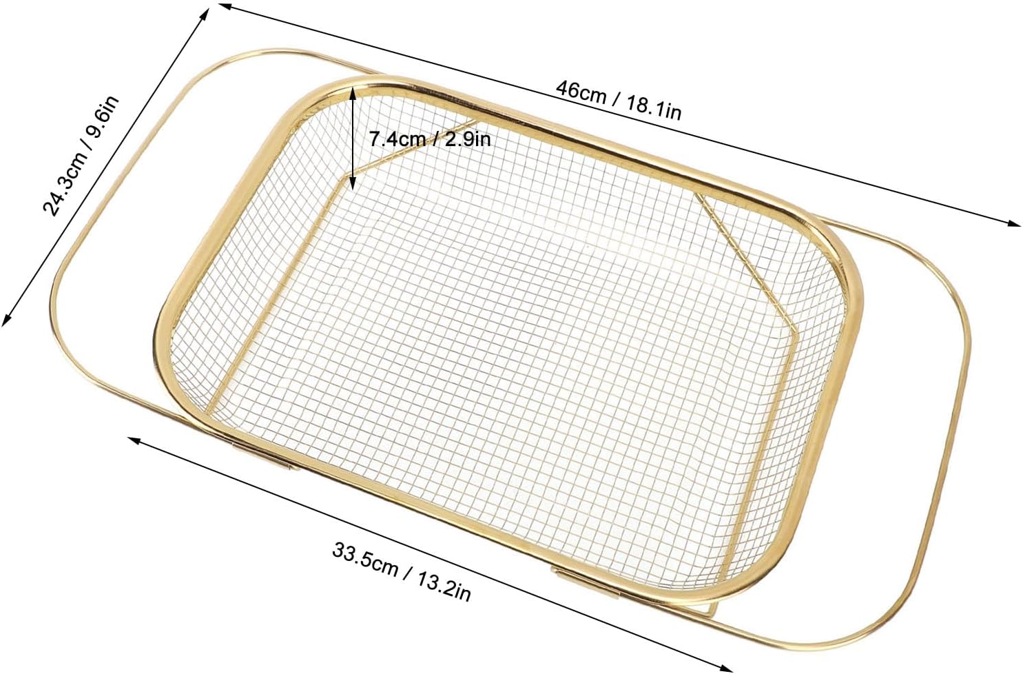 Wadukud Gold 181in Expandable Over-the-Sink Colander