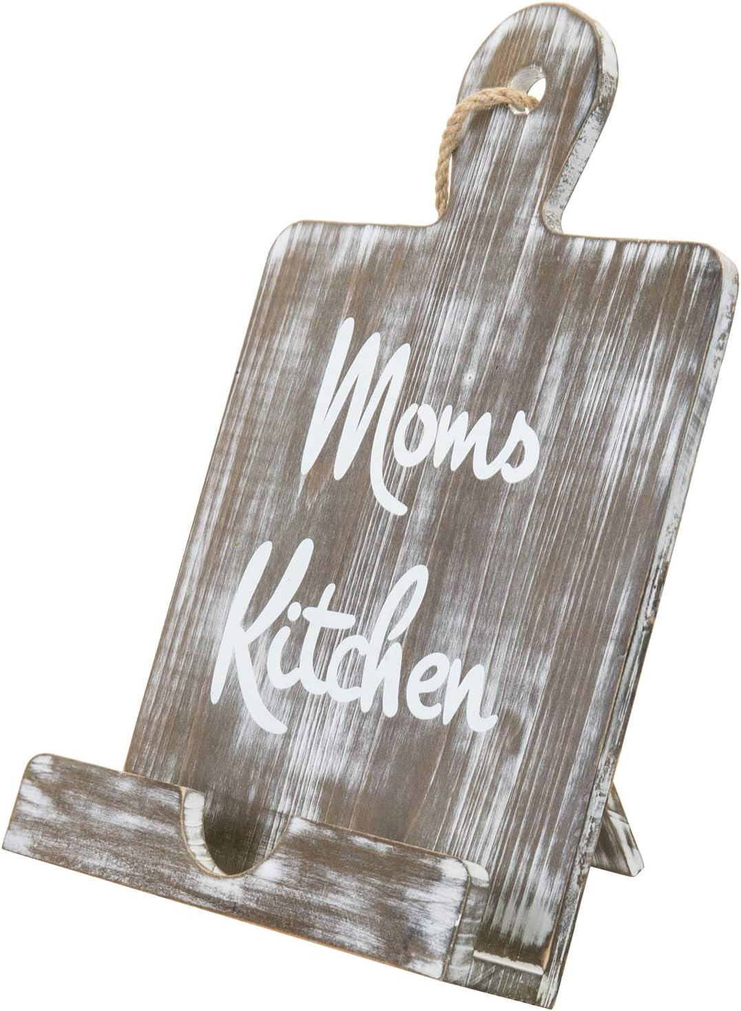 MyGift Gray Cutting Board Style Cookbook Stand