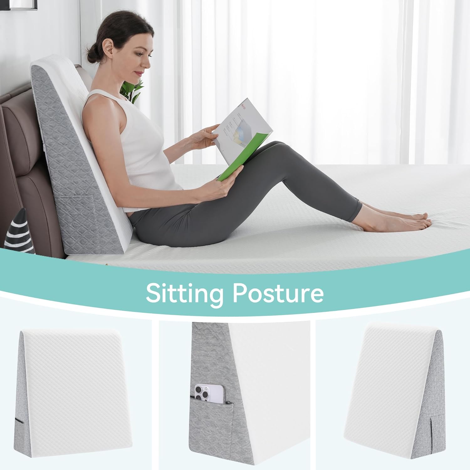 Hcore Wedge Pillow for Sleep Relief and Comfort