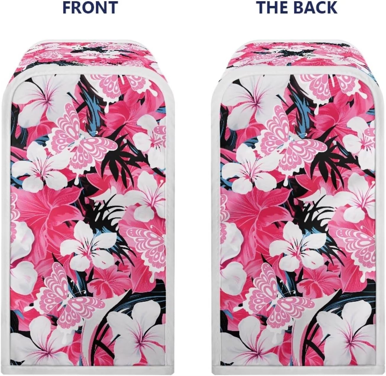 Pink Butterfly Electric Can Opener Cover with Dust Protection