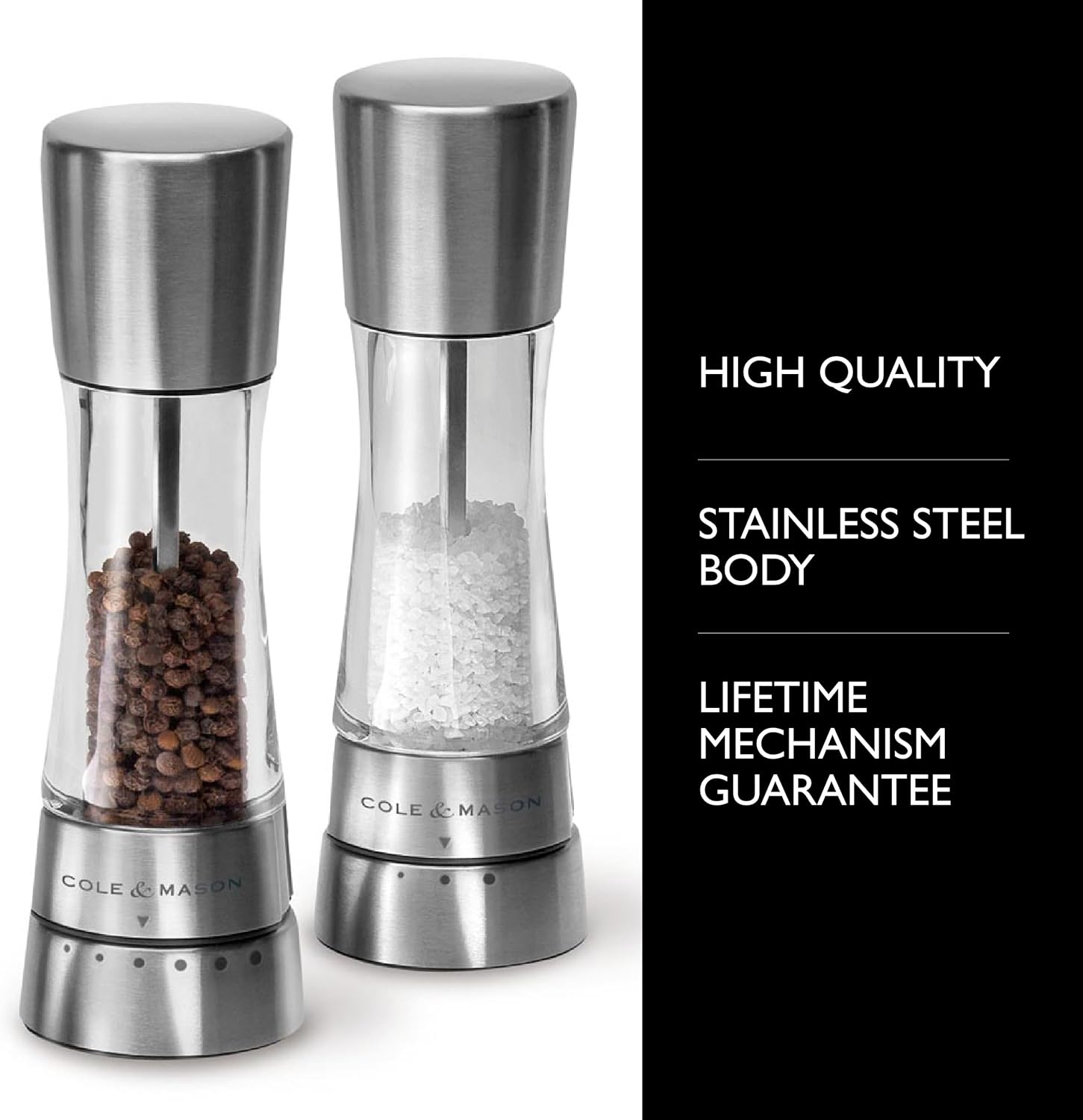 Cole Mason Derwent Salt and Pepper Grinder Set