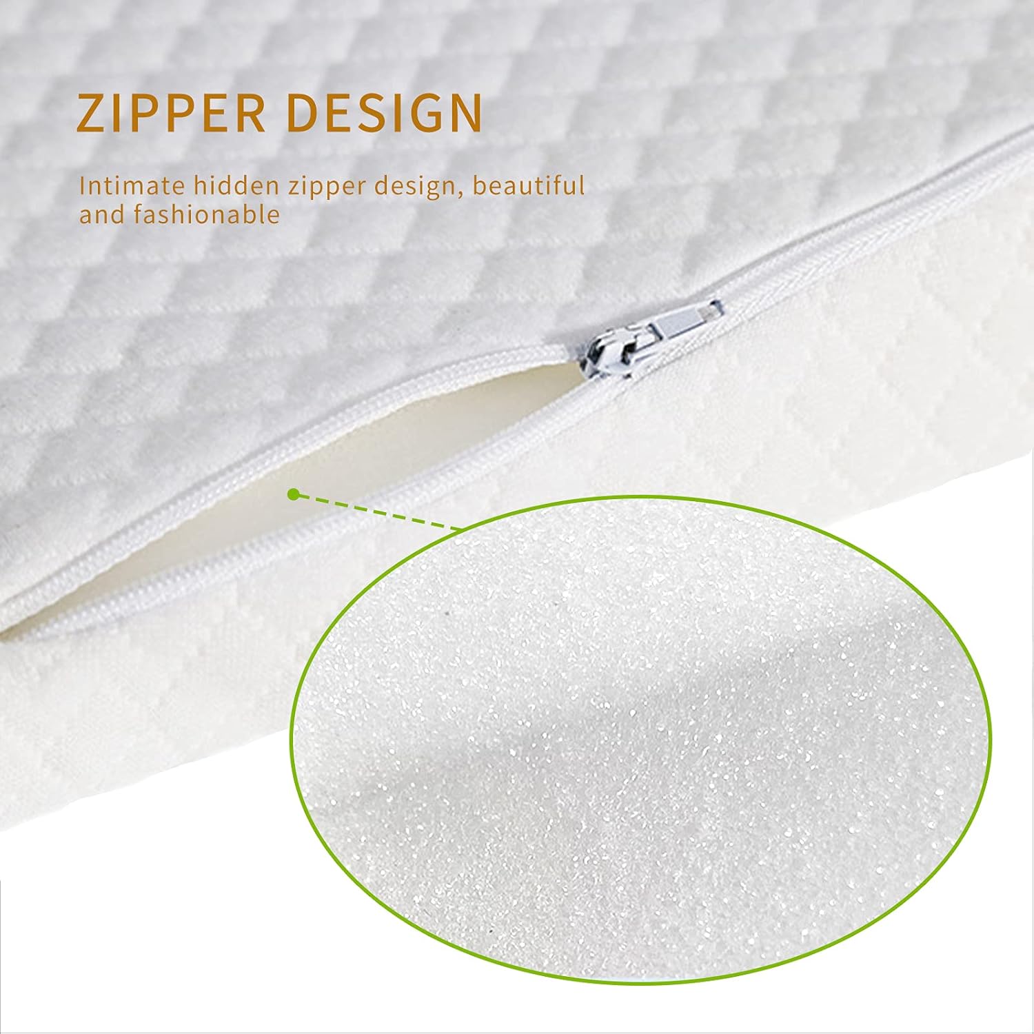 BOVFUN 5 Inch Wedge Pillow for Back Relief and Sleep Support