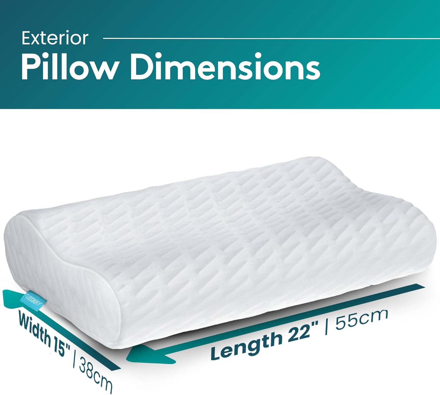 BLISSBURY Contour Pillow for Neck Support