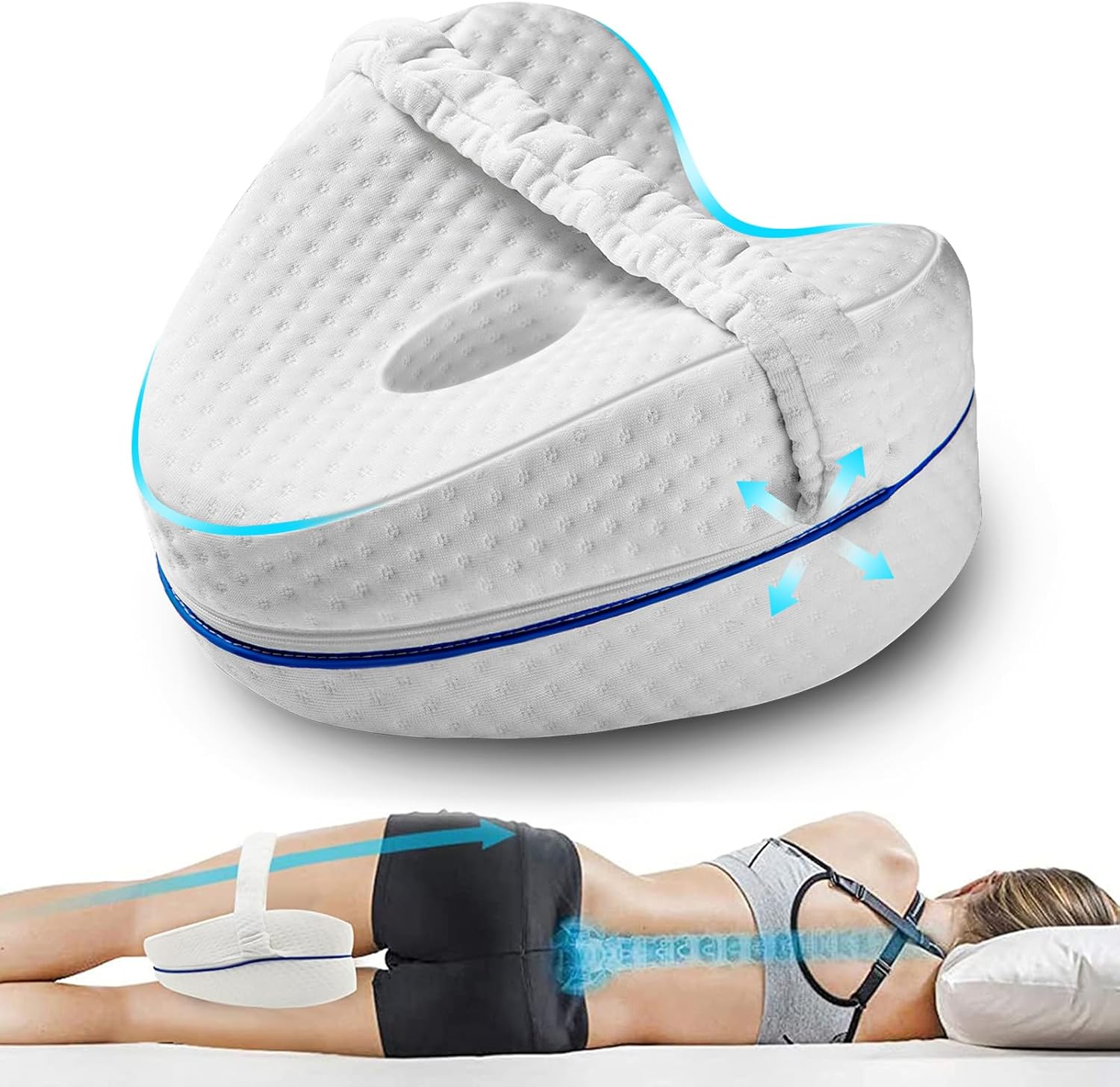 Vertdens Leg Pillow for Side Sleepers Back Pain Relief