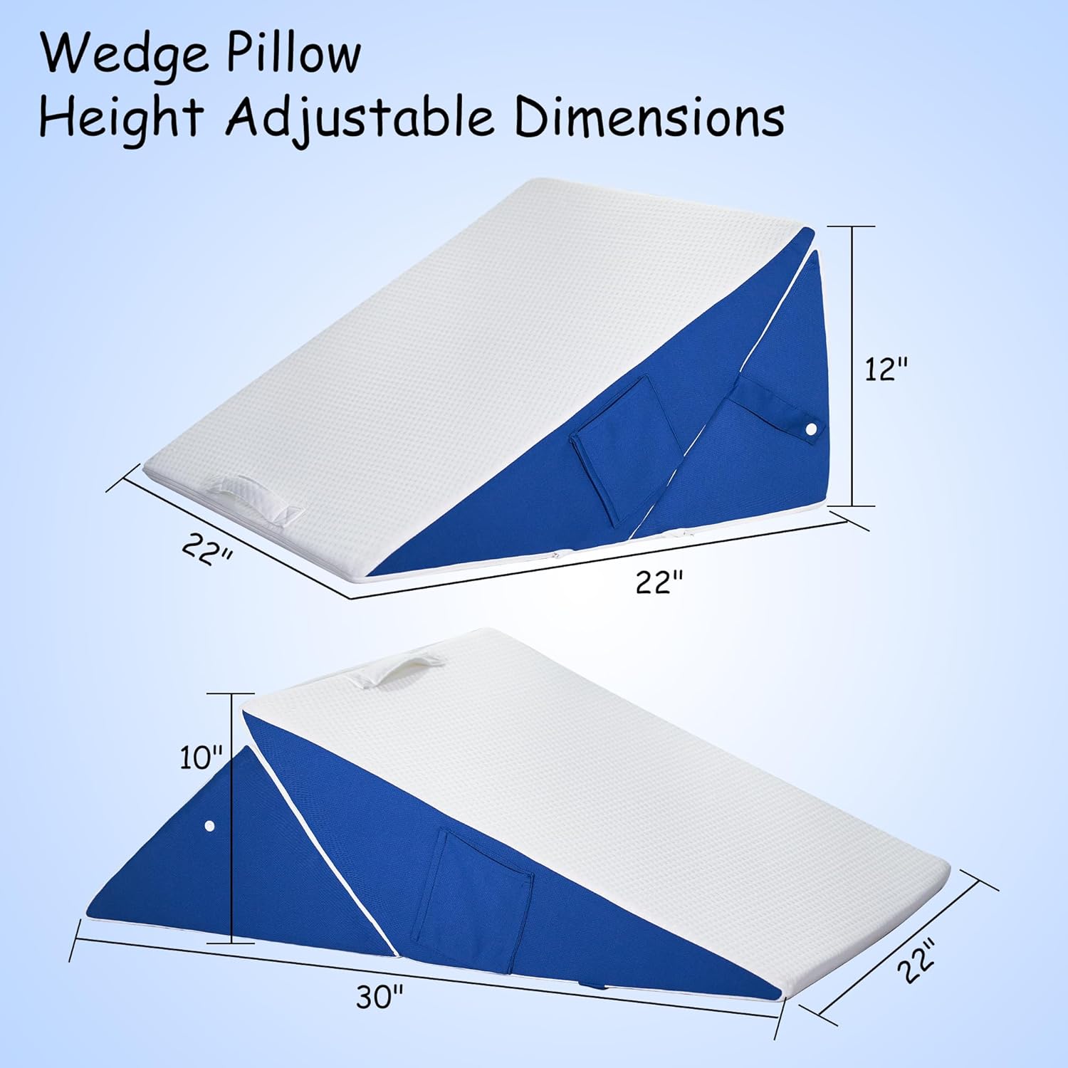 Jakoola 7-in-1 Adjustable Bed Wedge Pillow 1