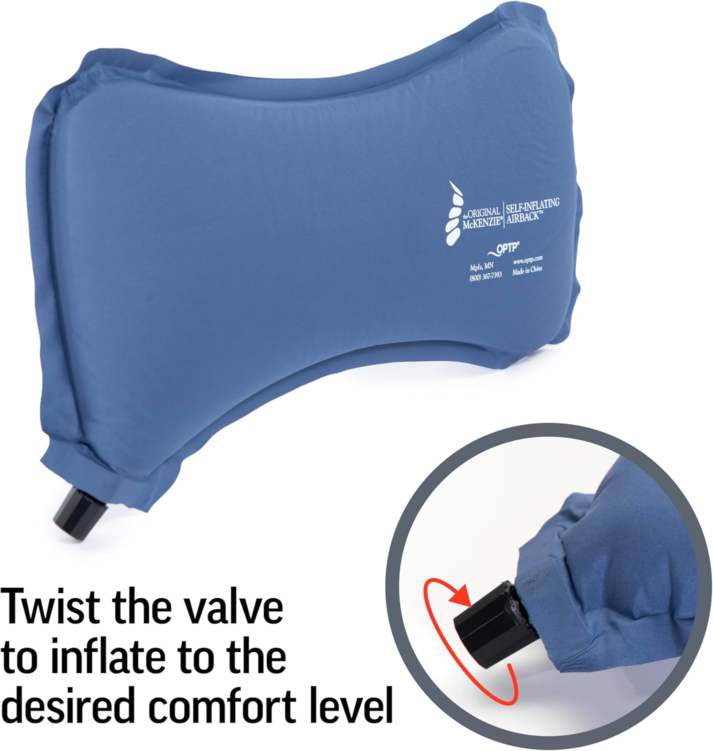 OPTP AirBack Inflatable Lumbar Support Pillow