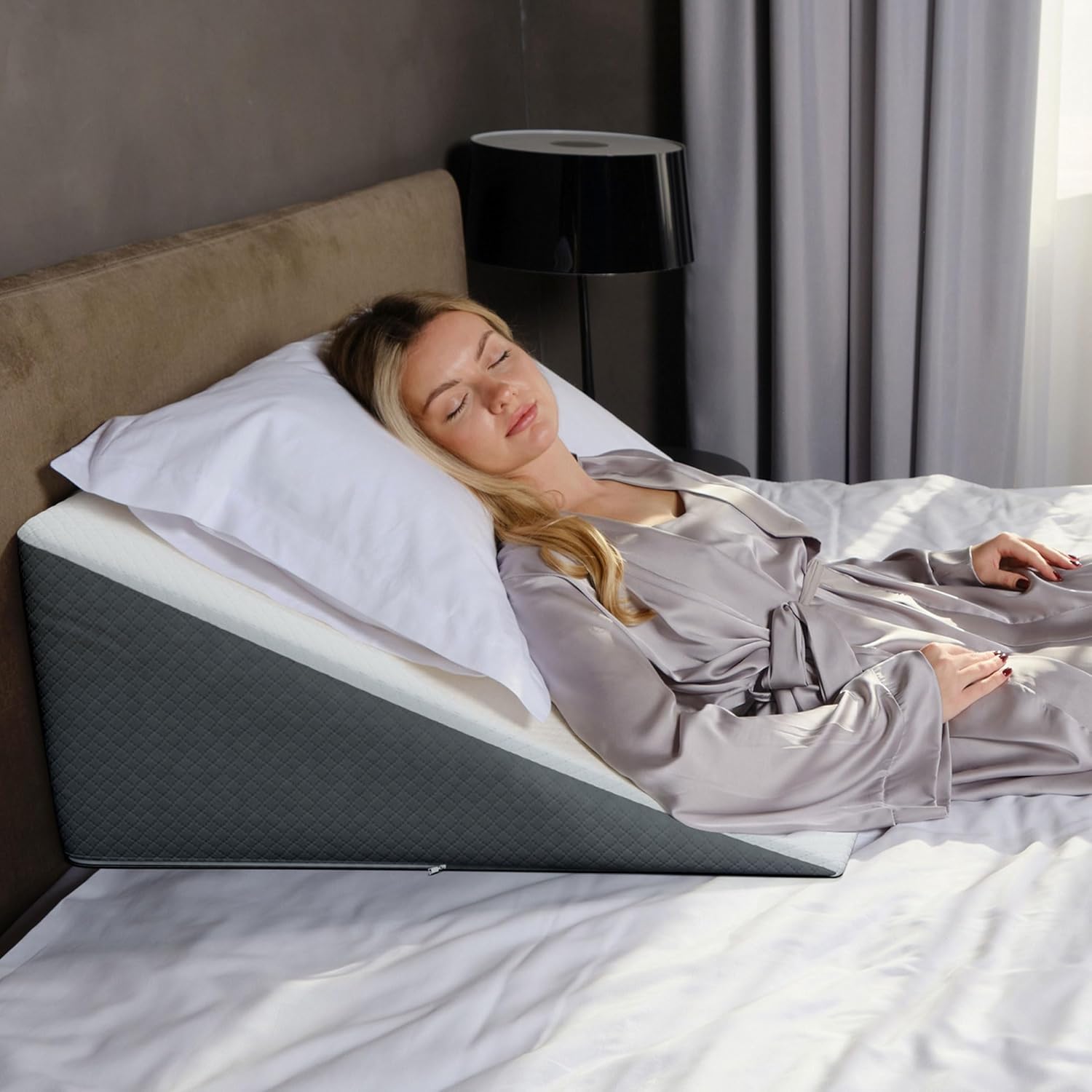 Klbs Bed Wedge Pillow for Sleep Apnea and Acid Reflux Relief 1
