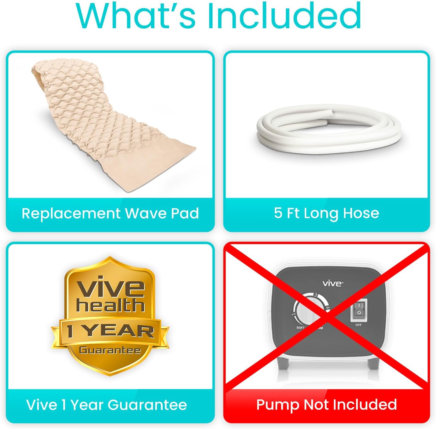 Vive Alternating Air Pressure Mattress Pad Replacement