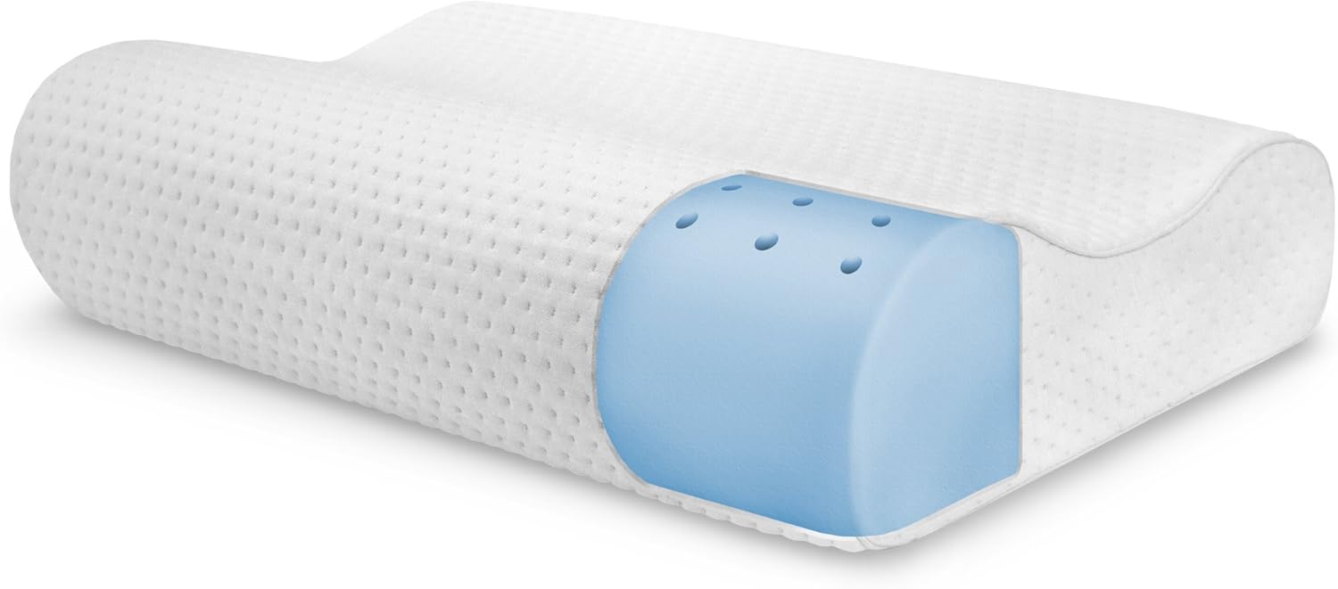 SensorPEDIC Contour Memory Foam Pillow with Icool Technology