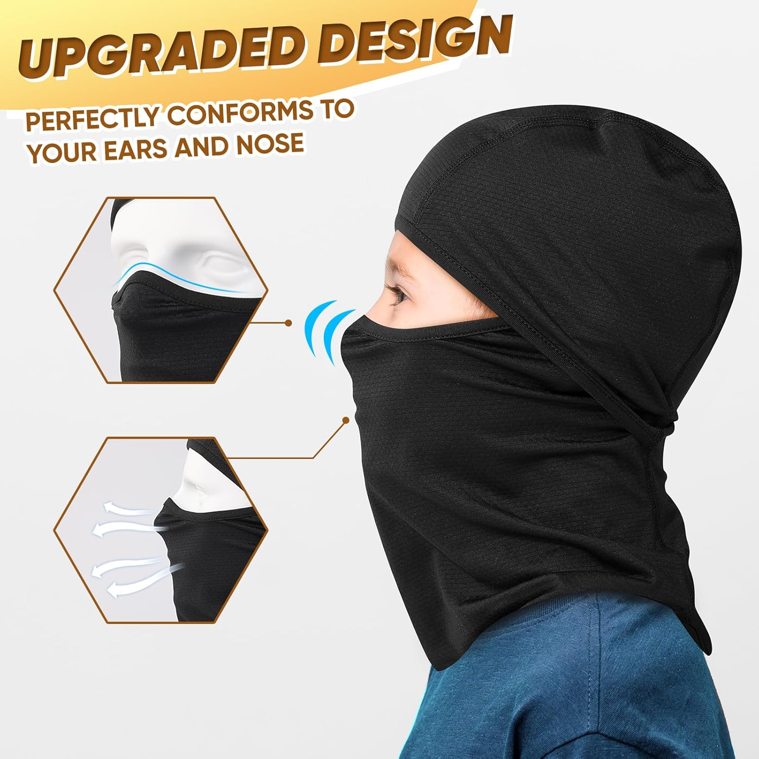 Kids Balaclava Face Mask UV Protector Windproof