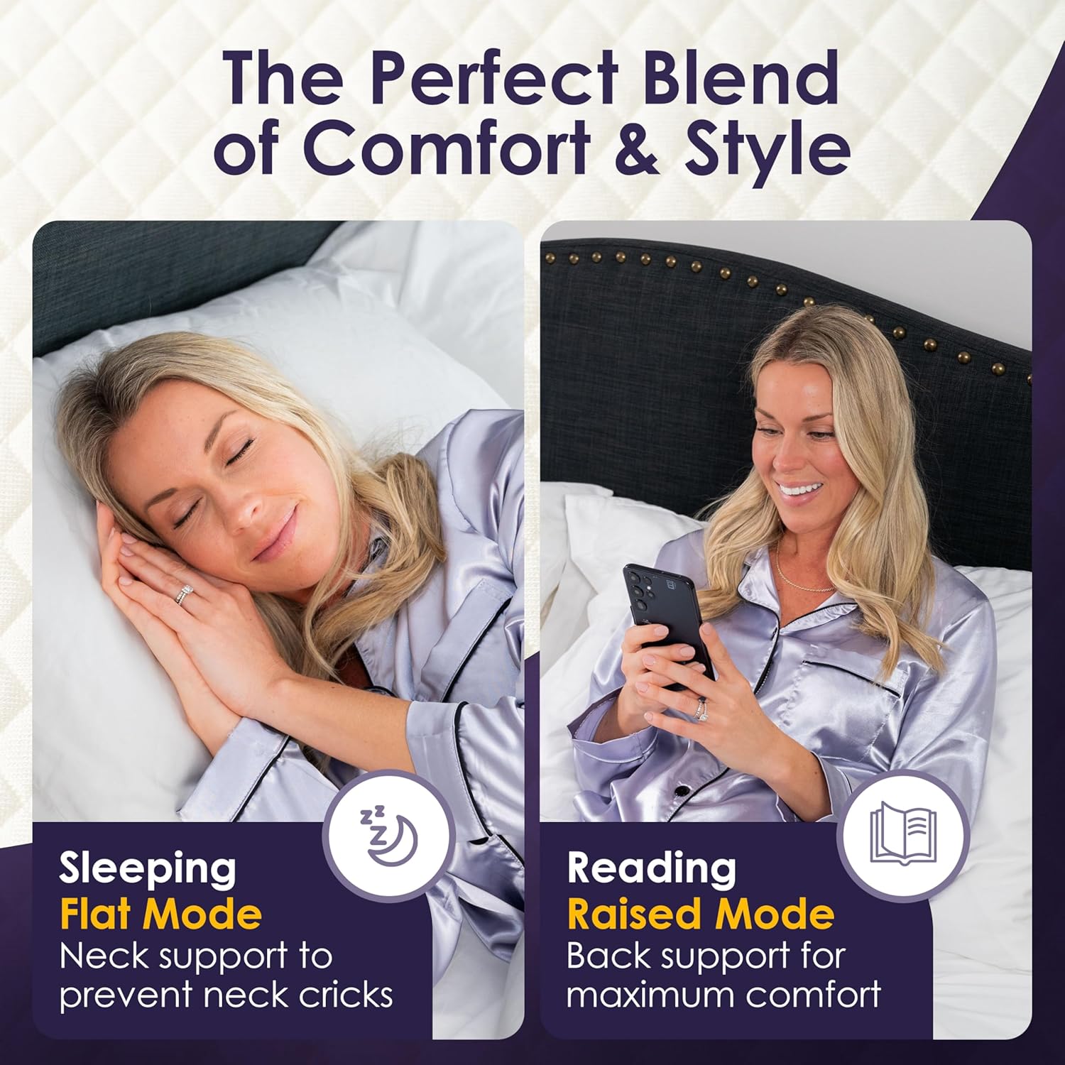 XetraDesign 4-in-1 Bed Wedge Pillow - 7 Gap Filler