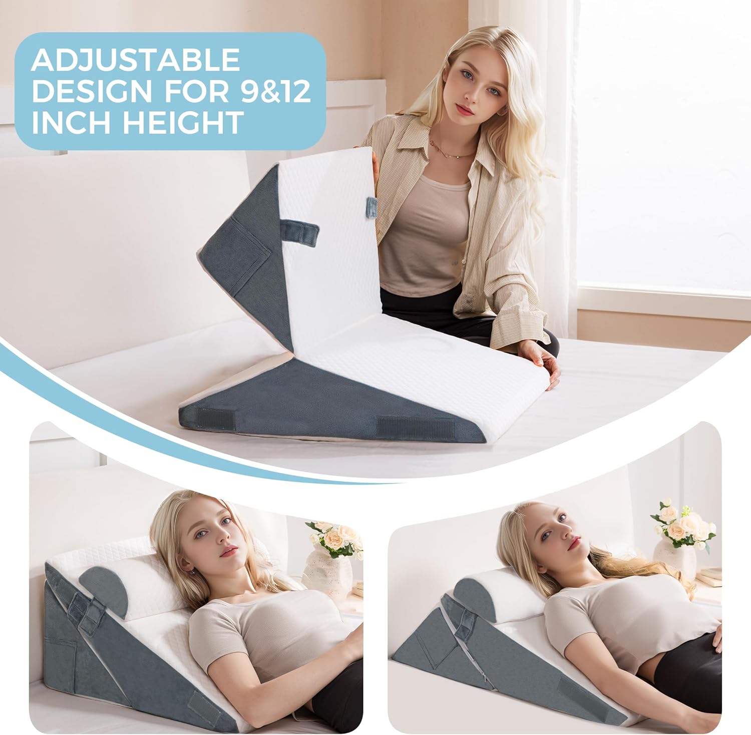Ganondorf Adjustable Wedge Pillow Set for Sleeping