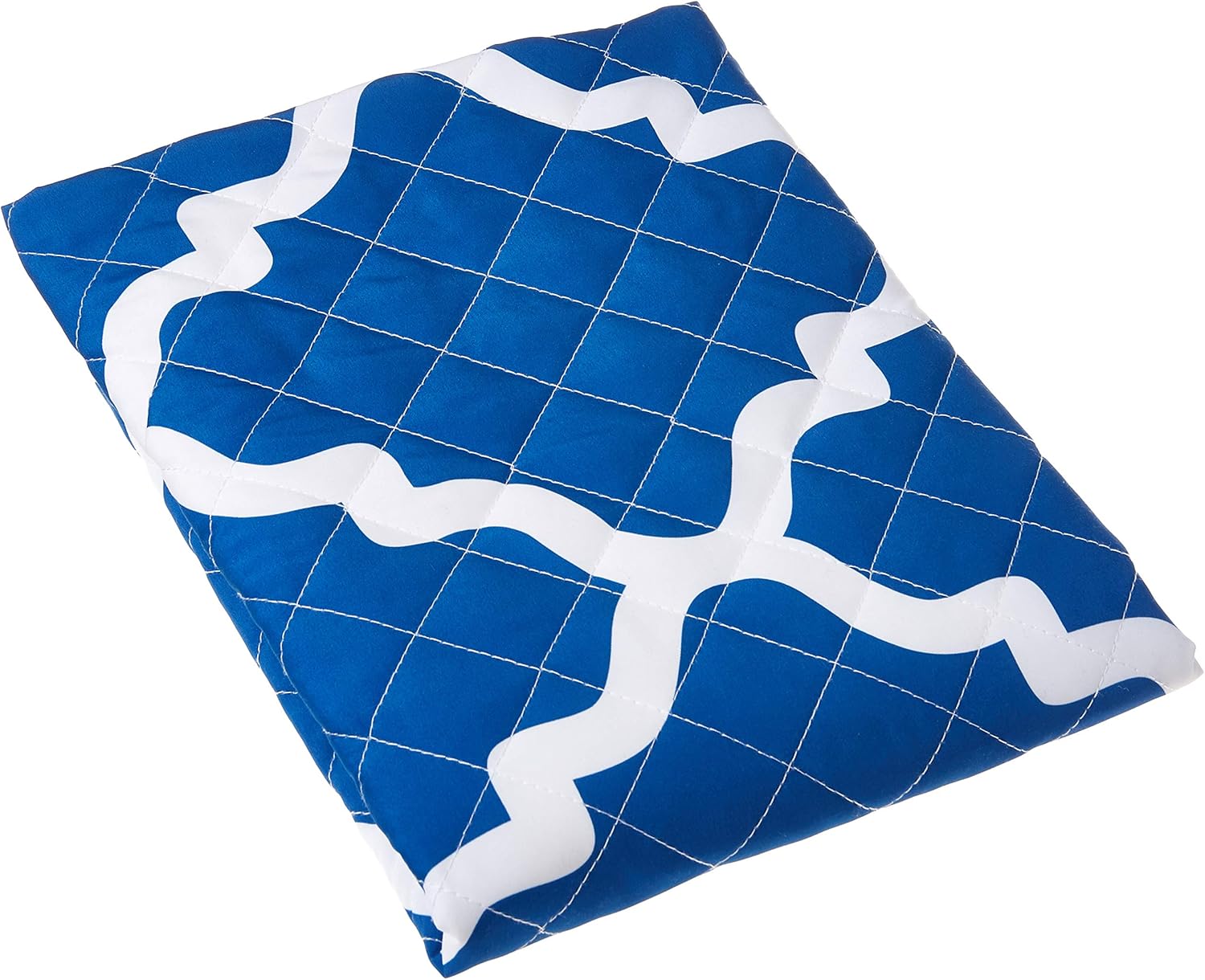 HealthSmart Wedge Pillow Cover - Blue Moroccan 24x24x7 Inch