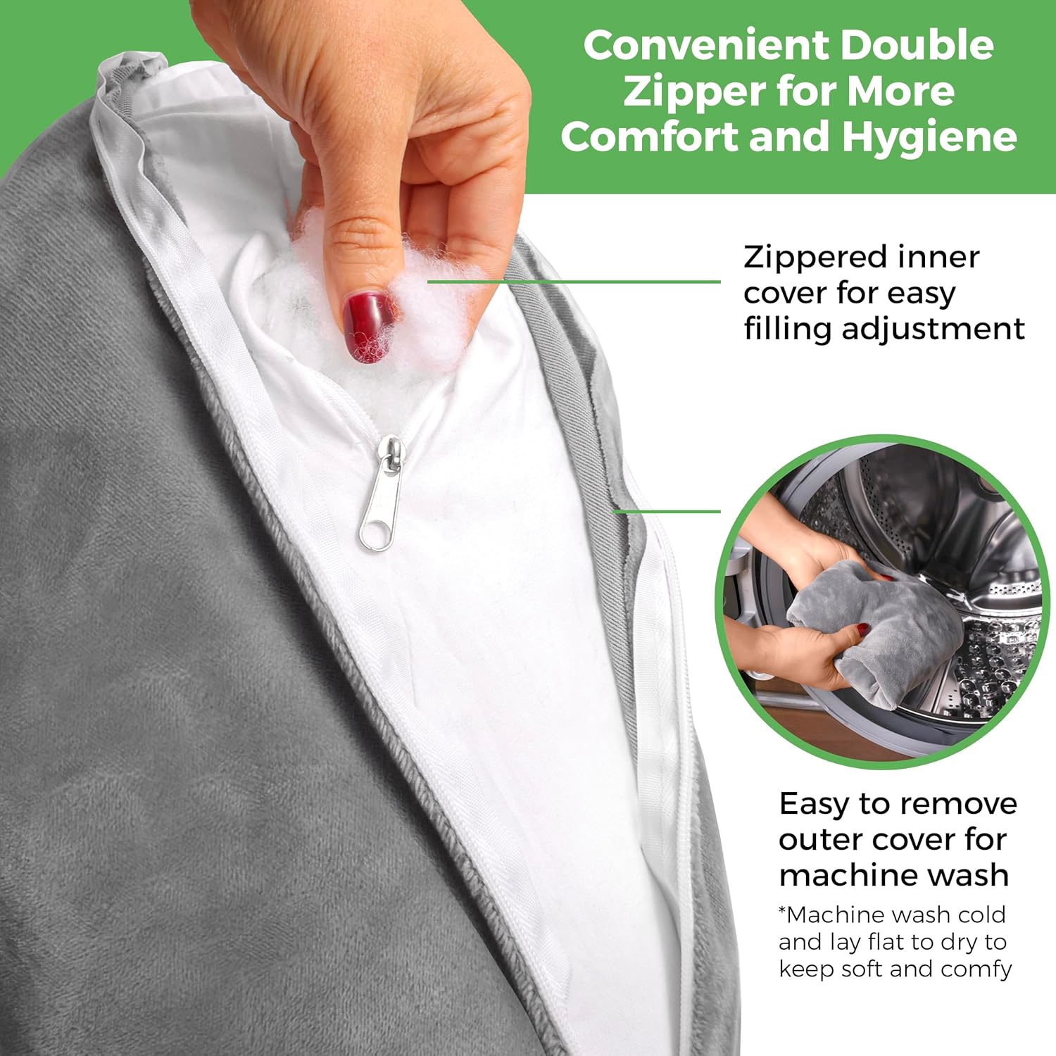 AbleUplift Rotator Cuff Pillow Gray