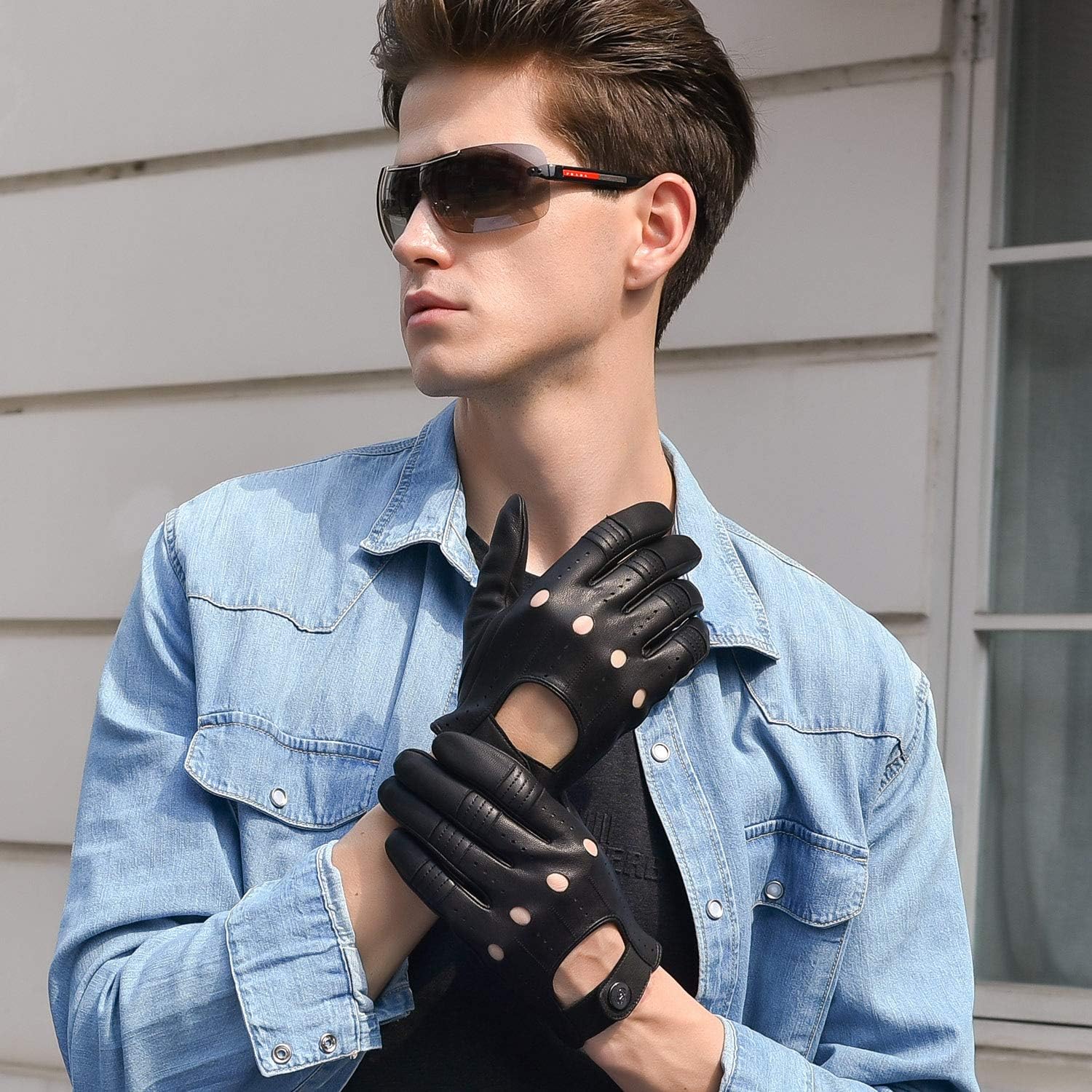 GSG Mens Italian Nappa Leather Unlined Gloves
