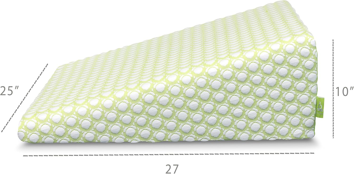 Sleep Yoga Wedge Pillow 10 Inch Memory Foam Support