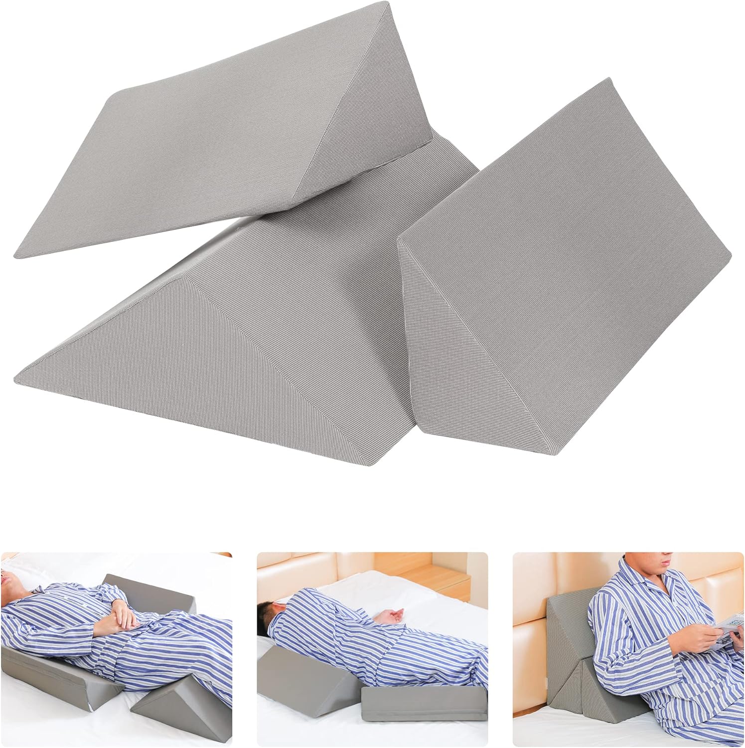 Fanwer 3-in-1 Bed Wedges Body Positioners Set 1