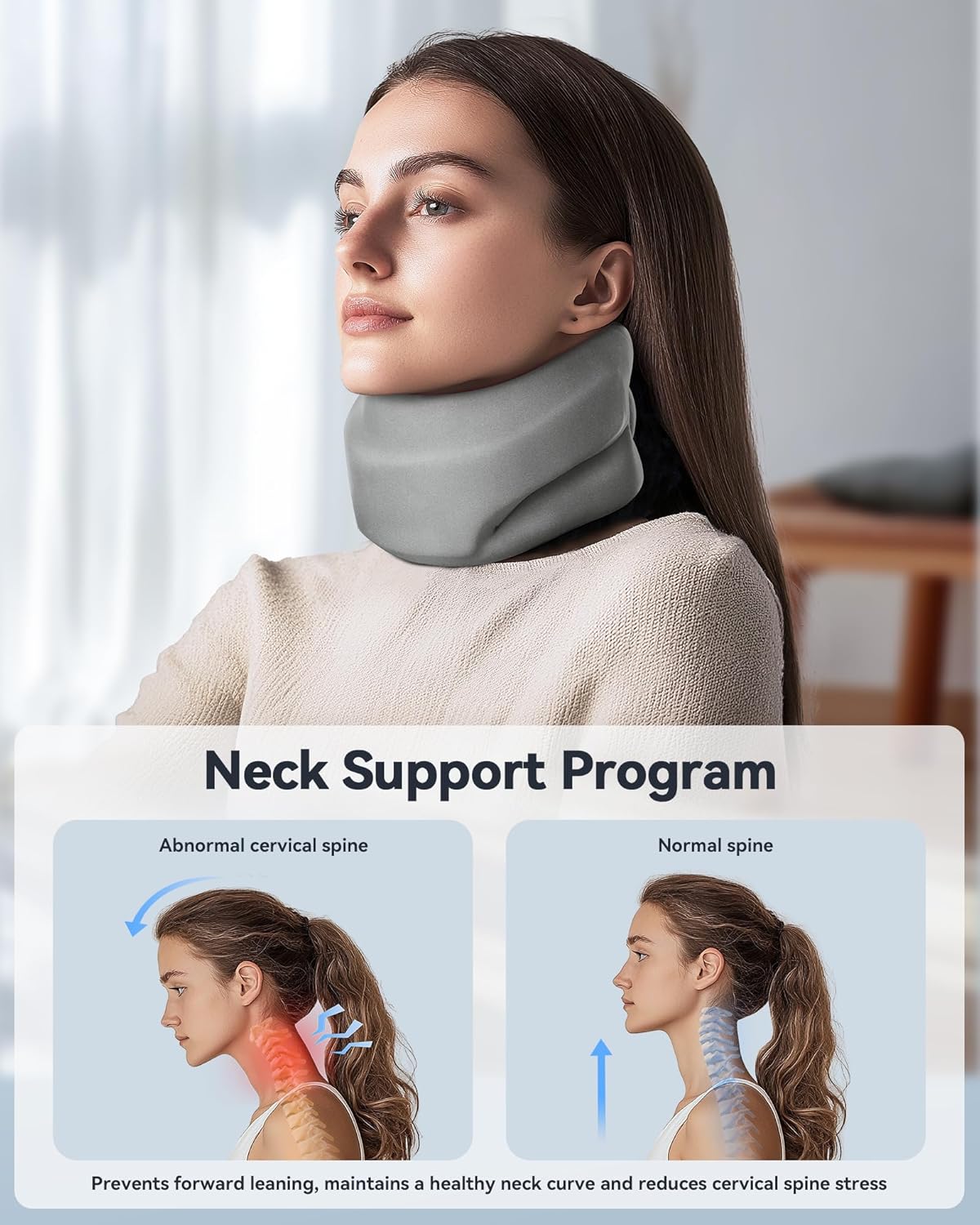Qwnccet Neck Brace for Sleep and Spinal Support
