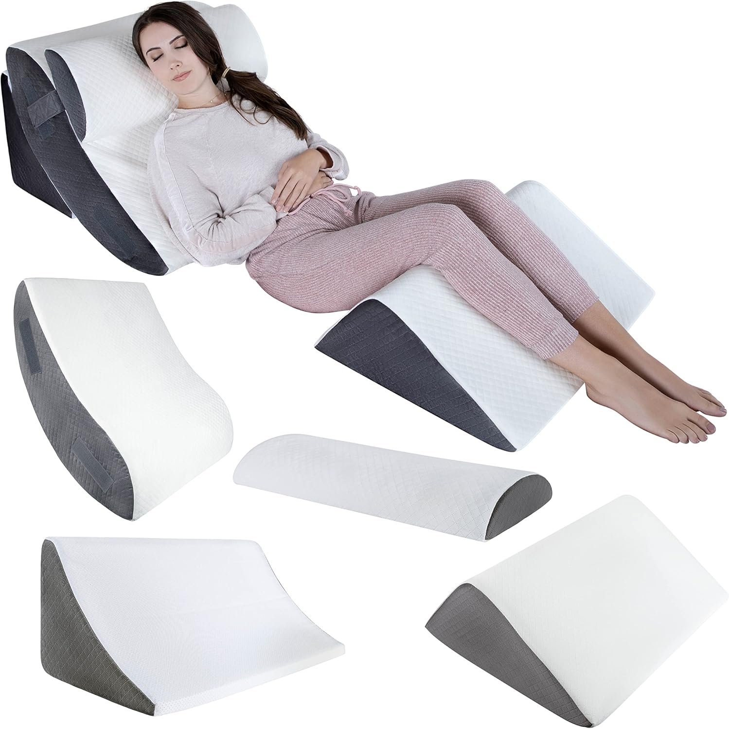 Klbs Bed Wedge Pillow Set 4 Piece Comfort Style