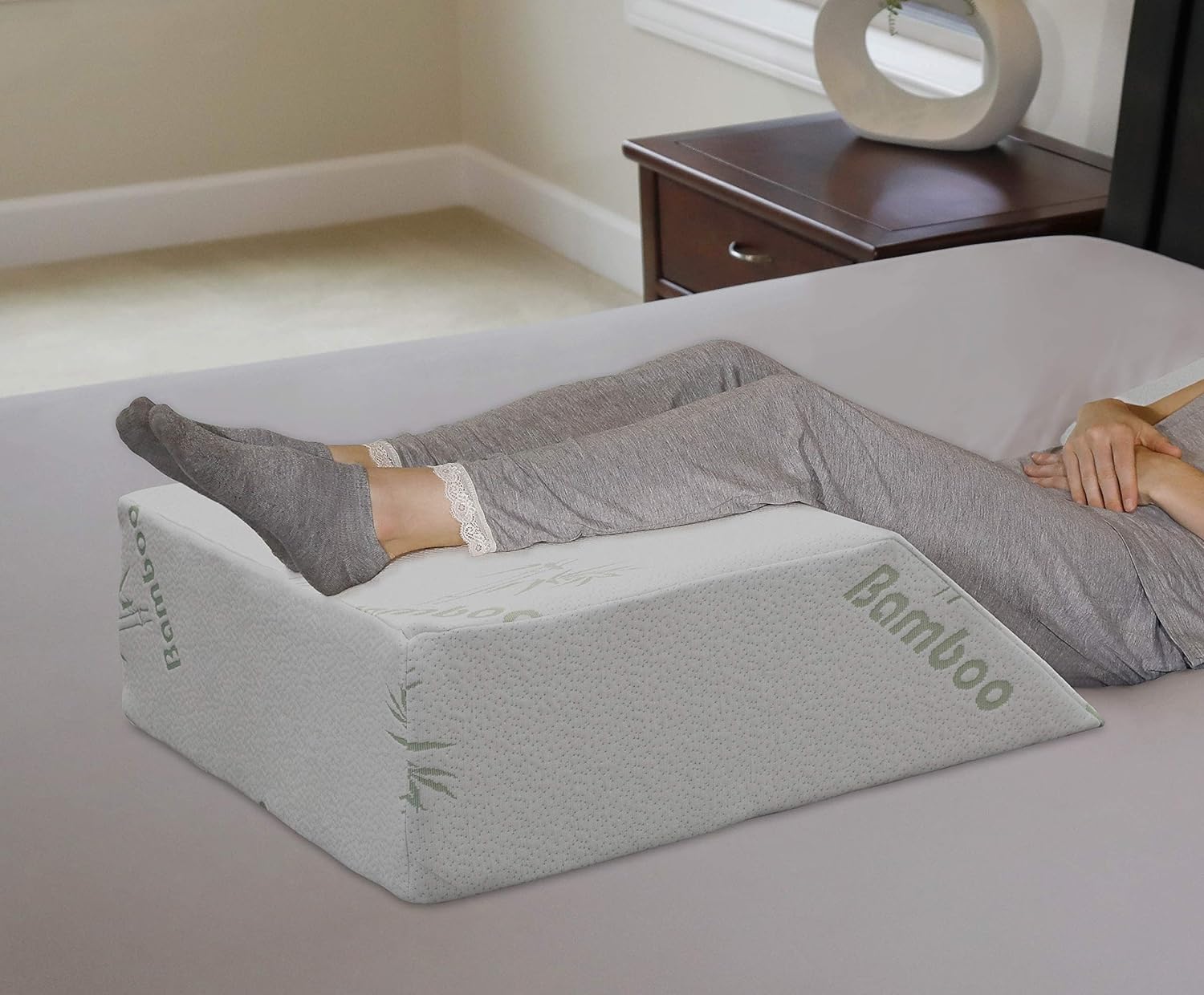 InteVision Ortho Bed Wedge Pillow with Removable Cover