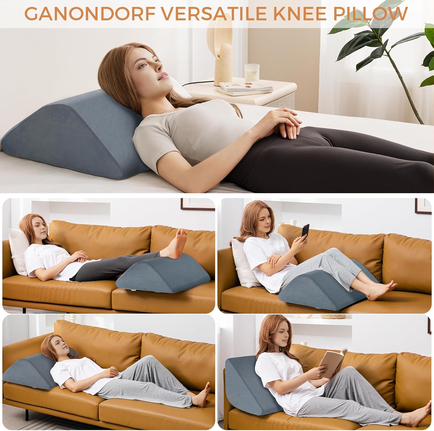 Ganondorf Knee Wedge Pillow 8 for Post-Surgery Recovery