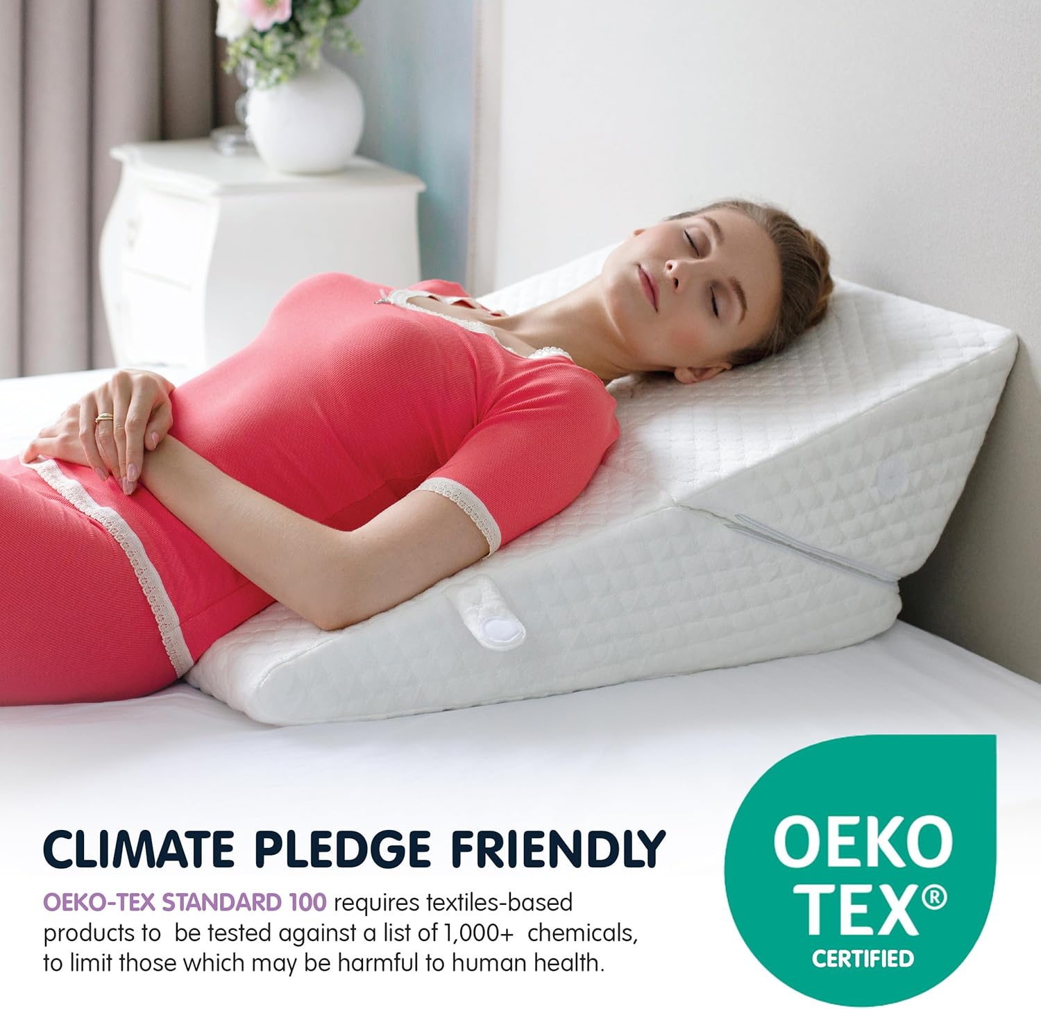 Bekweim Adjustable 7-In-1 Bed Wedge Pillow