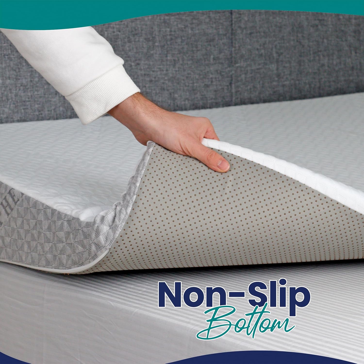 EPHEDORA Queen Bed Wedge for Acid Reflux Support