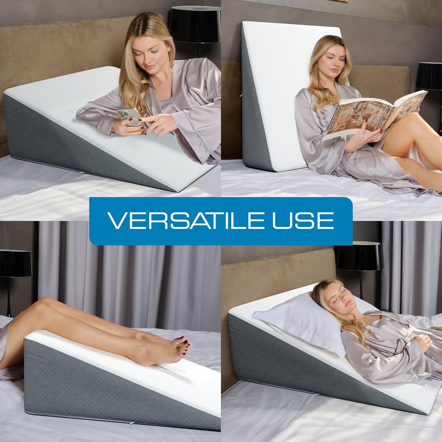 Klbs Bed Wedge Pillow for Sleep Apnea and Acid Reflux Relief 1