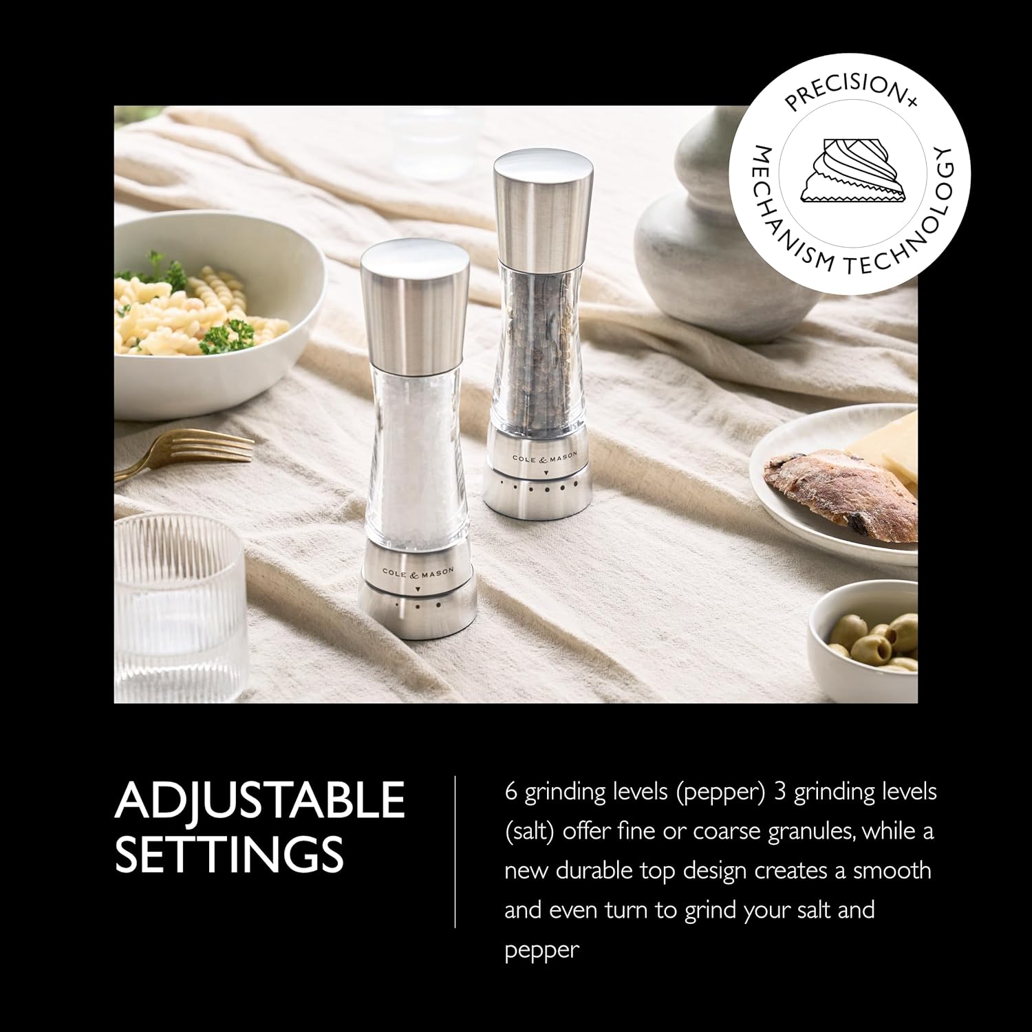 Cole Mason Derwent Salt and Pepper Grinder Set
