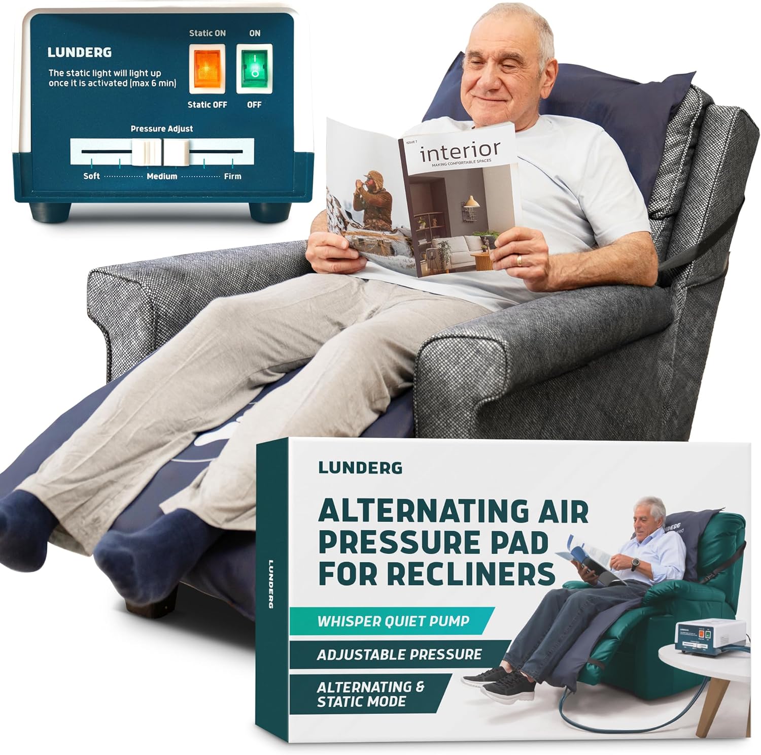 Lunderg Pressure Relief Cushion for Recliner Chairs