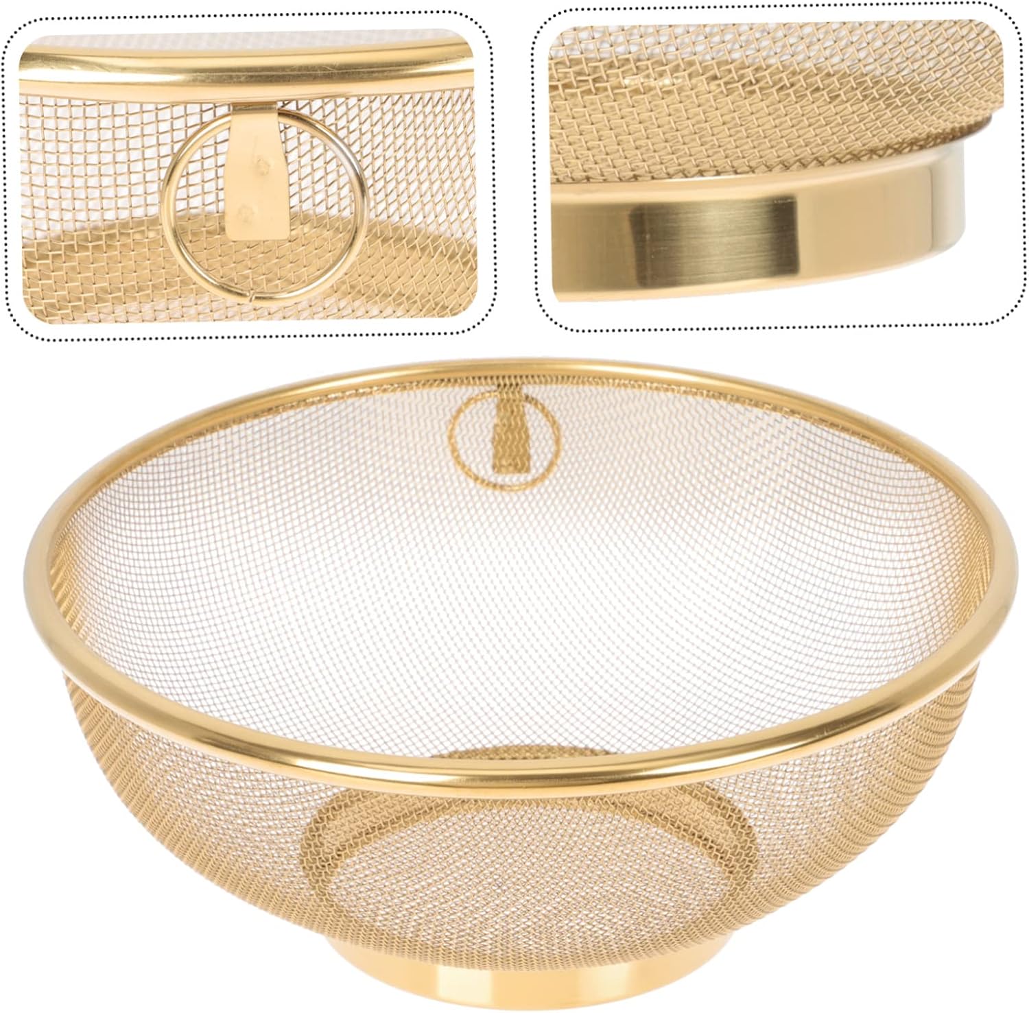 Zerodeko 3pcs Stainless Steel Colander Strainer Set