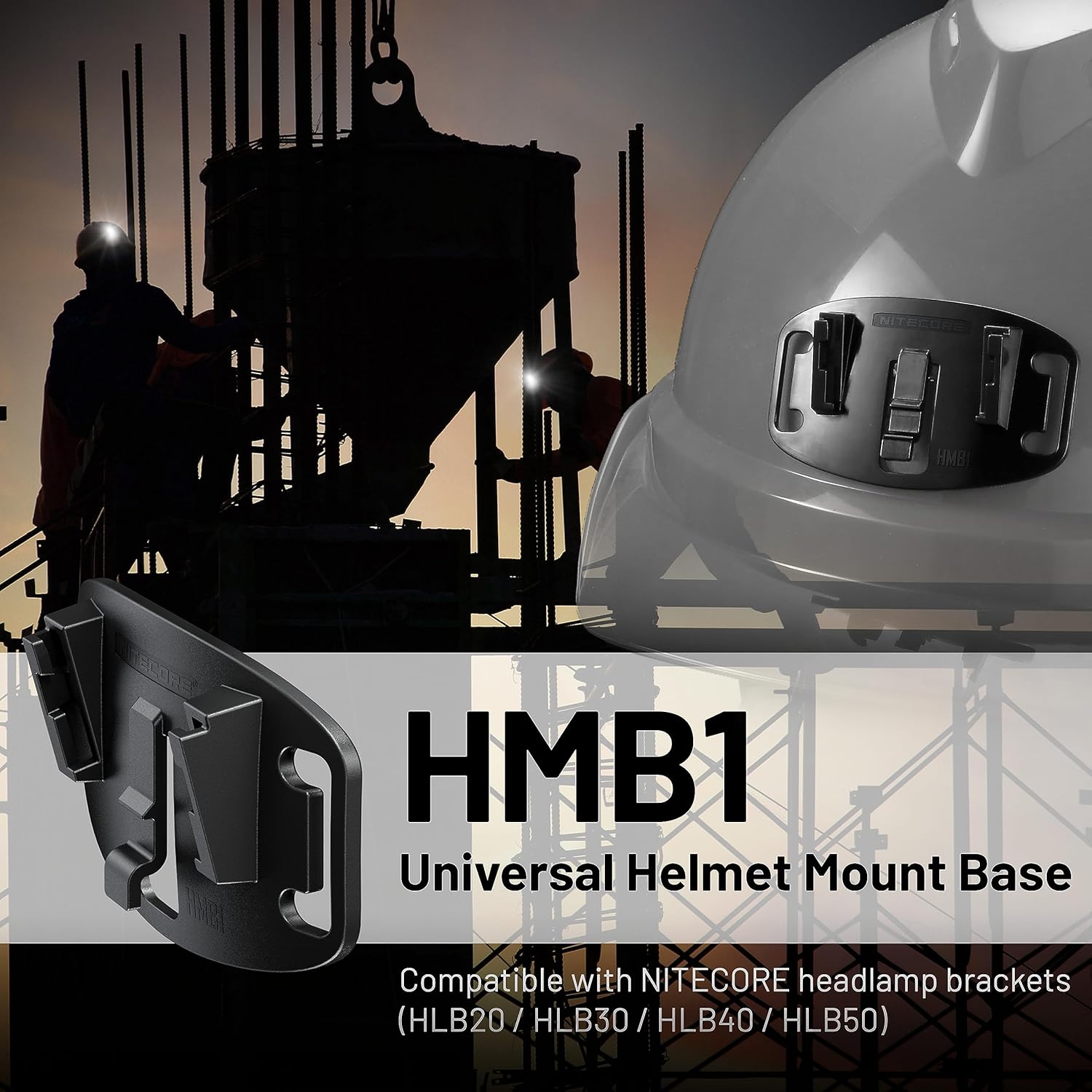 Nitecore HLB30 Bracket HMB1 Mount Base Set 1