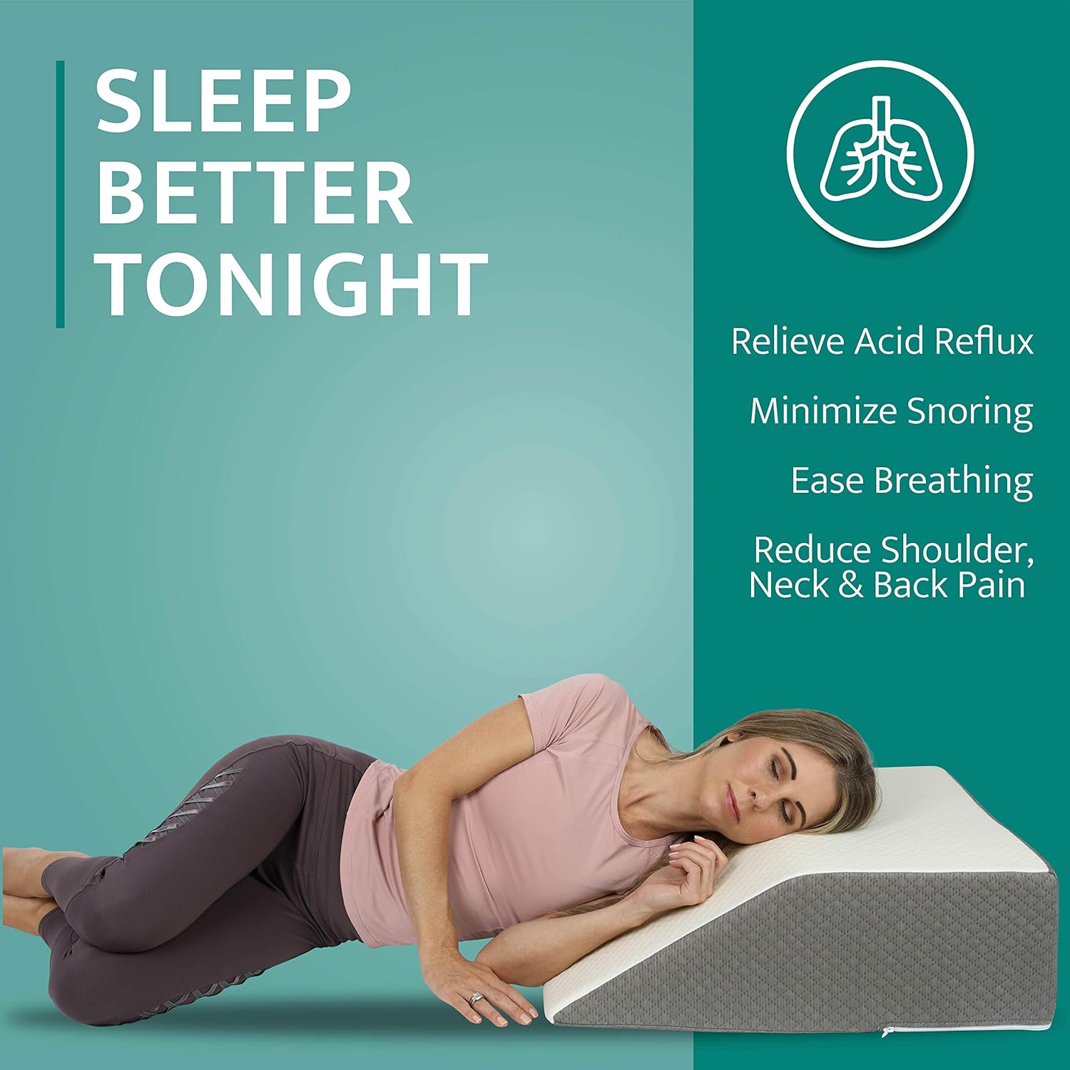 Klbs Comfortable Leg Elevation Wedge Pillow