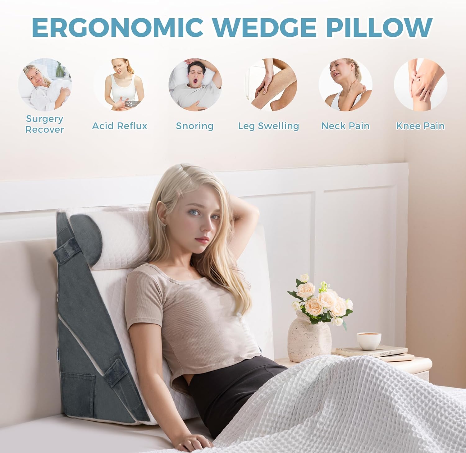 Ganondorf Adjustable Wedge Pillow Set for Sleeping