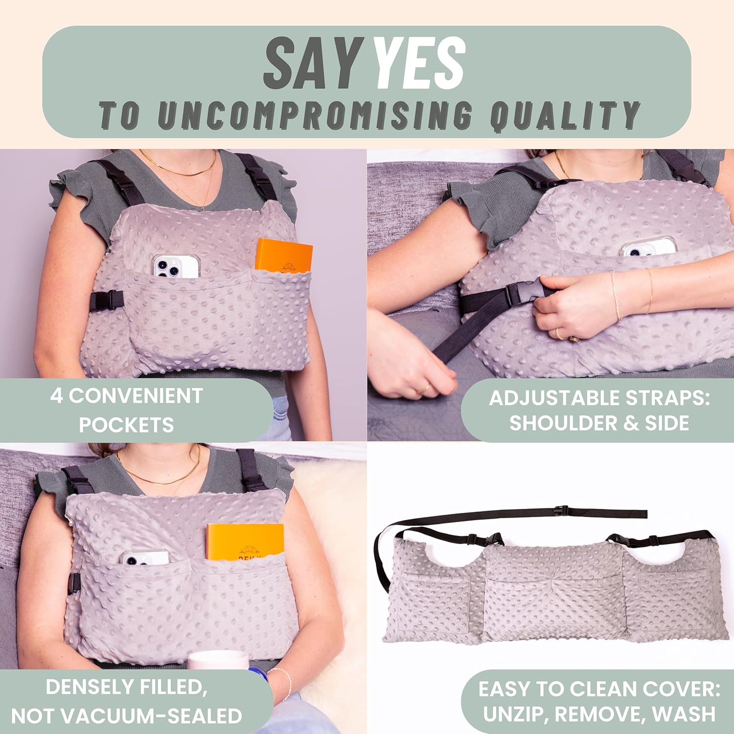 MOYOAMA Post Mastectomy Pillow - Recovery Support for Breast Surgery