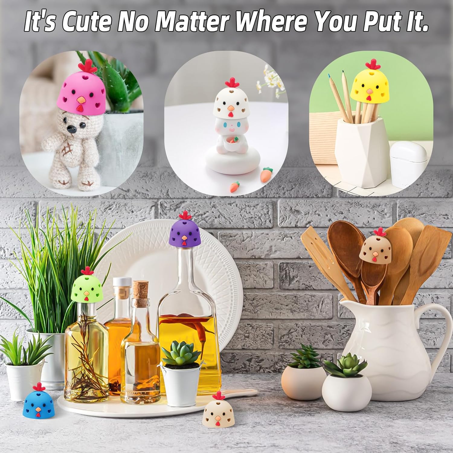 Tizuxa Creative Chicken Egg Cleaner Brush - White