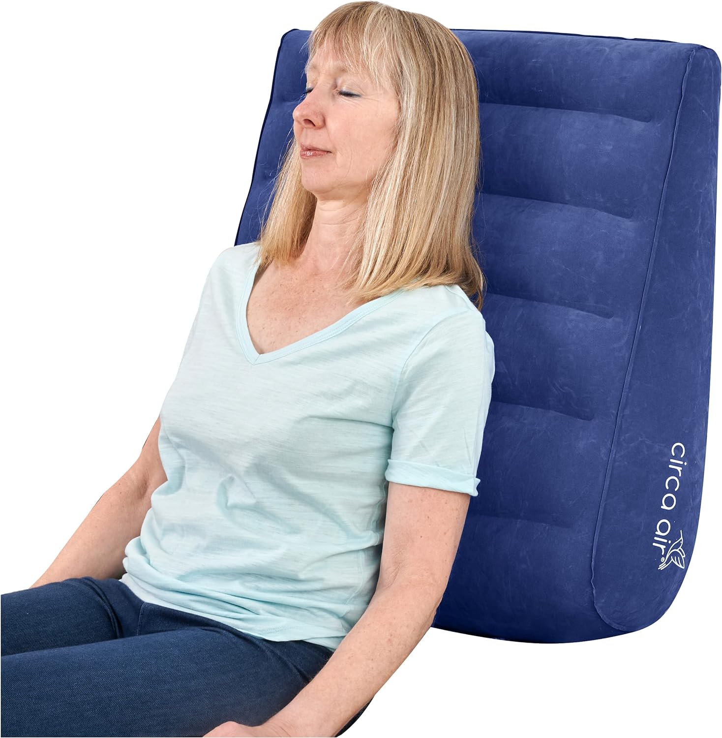 Circa Air Inflatable Wedge Pillow for Travel and Sleep Support