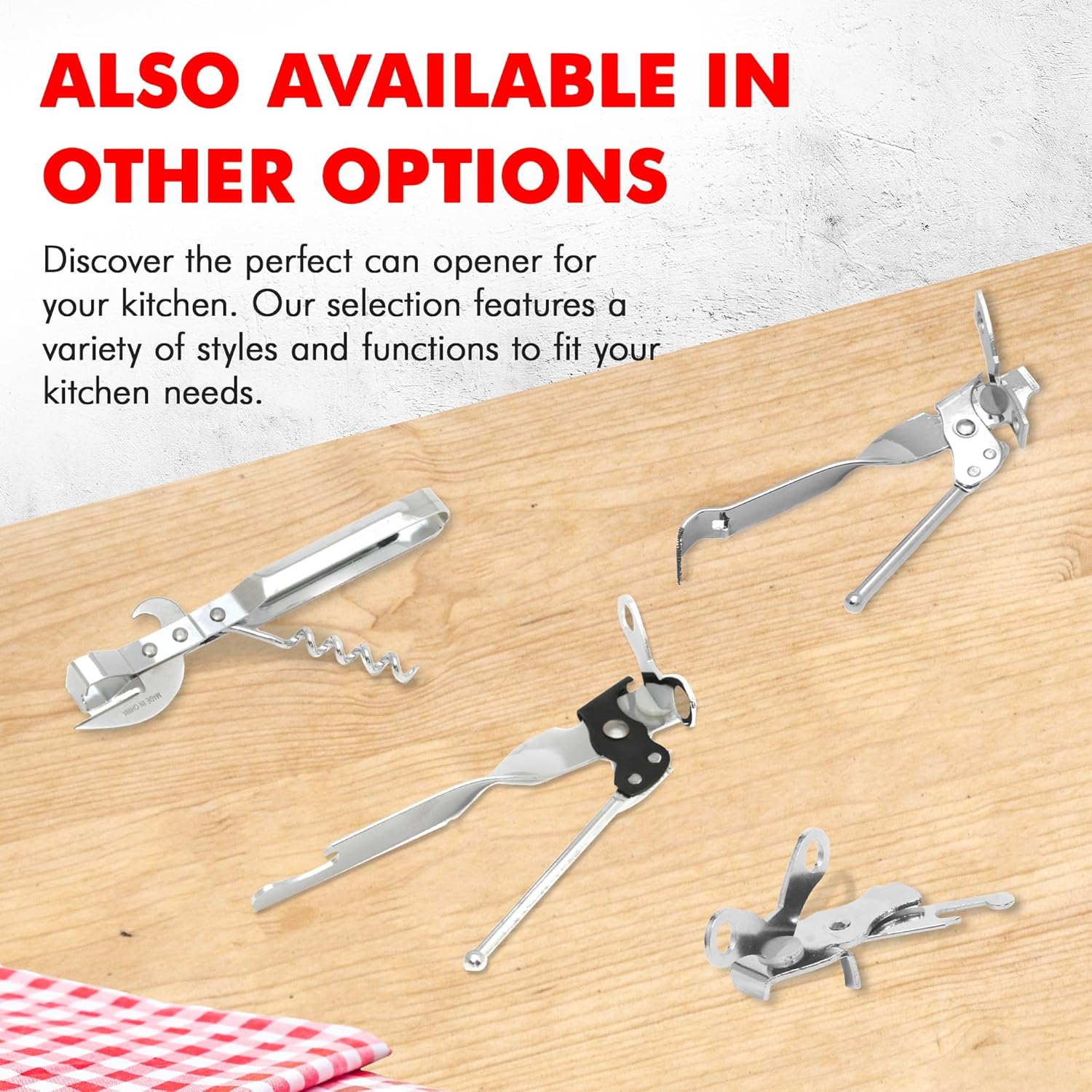 Chef Craft Select Can Opener with Tapper 65 Inch 1