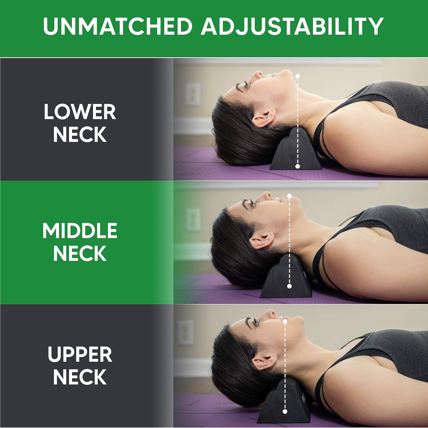 Lumia Wellness Cervical Traction Block - Firm Adjustable FSAHSA Eligible