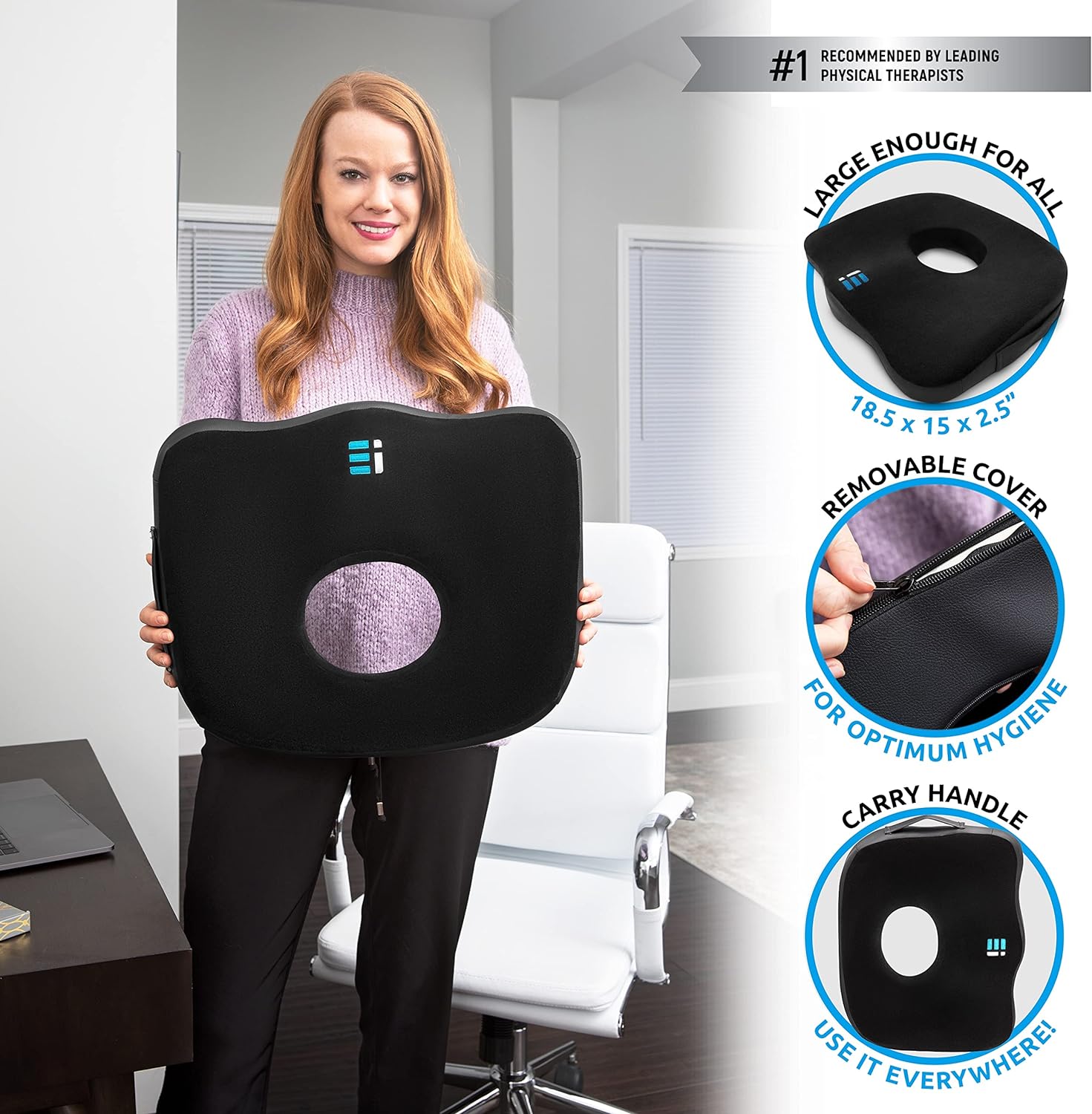 Premium Large Donut Pillow for Tailbone Relief