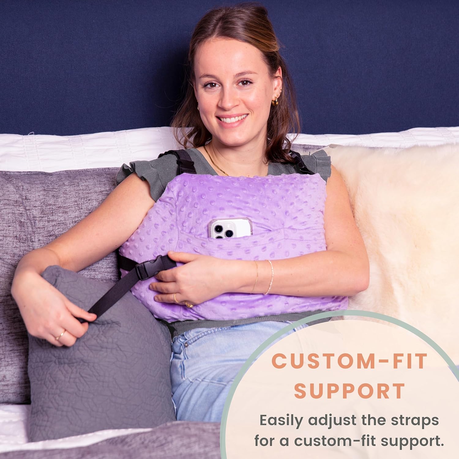 MOYOAMA Post Mastectomy Pillow - Recovery Support for Breast Surgery Patients