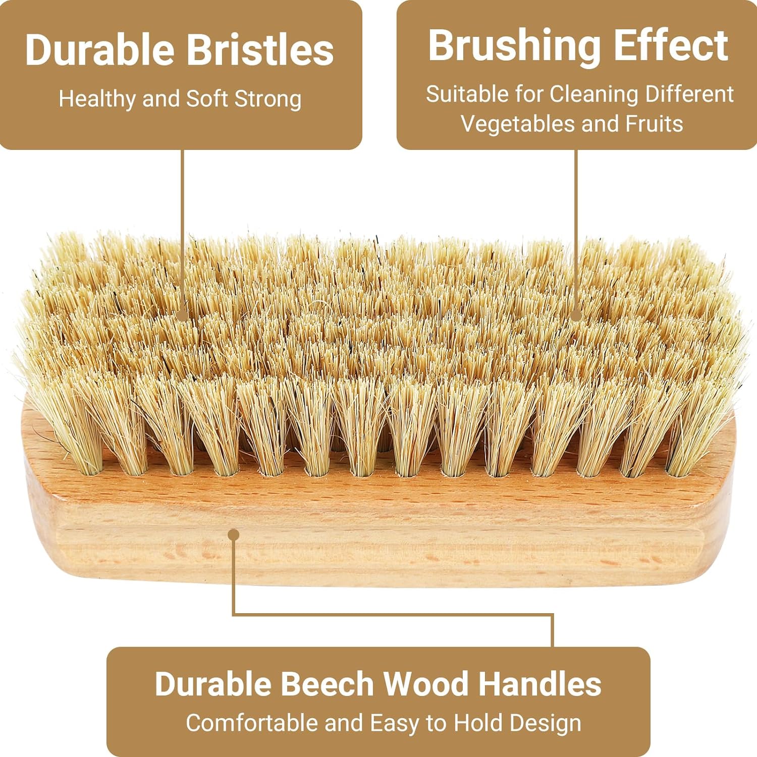 SEPGLITTER Veggie Wash Brush Set for Fruits and Vegetables